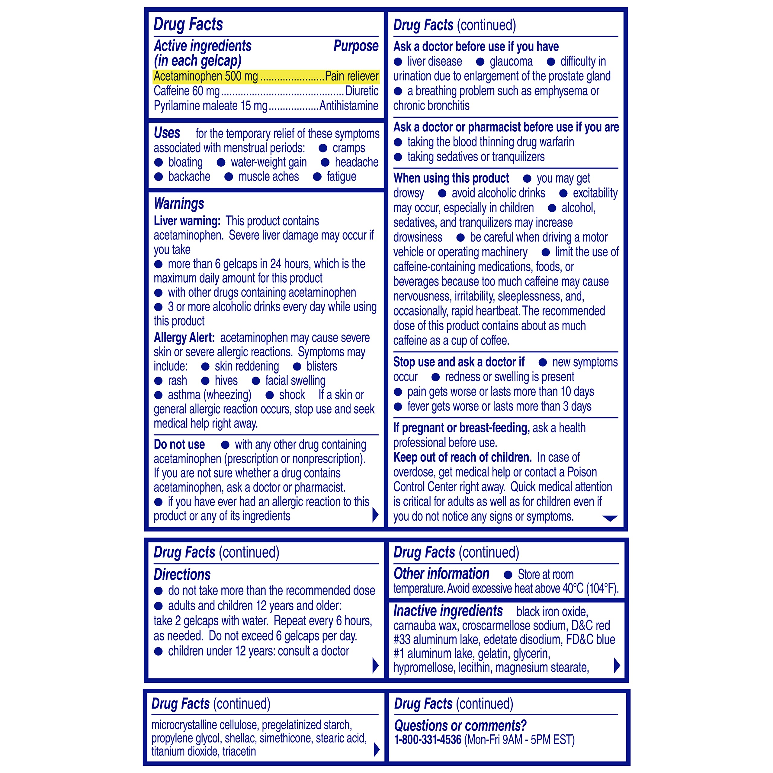 Midol Complete Gelcaps 24ct: Midol Complete Menstrual Pain Relief Gelcaps with Acetaminophen for Menstrual Symptom, PMS Relief, and Period Cramp Relief - 24 Count MidolAu supplements