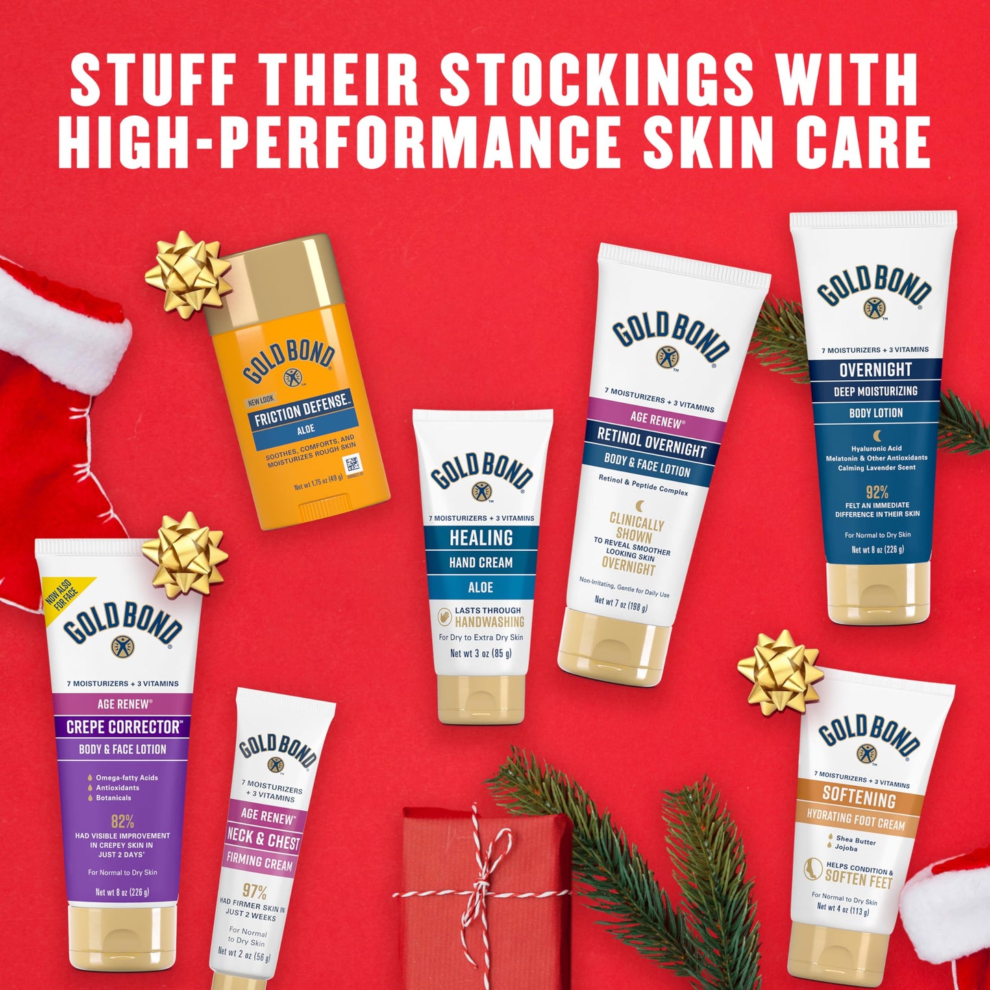 Gold Bond Age Renew Retinol Overnight Body & Face Lotion, With Retinol Gold BondUS supplements