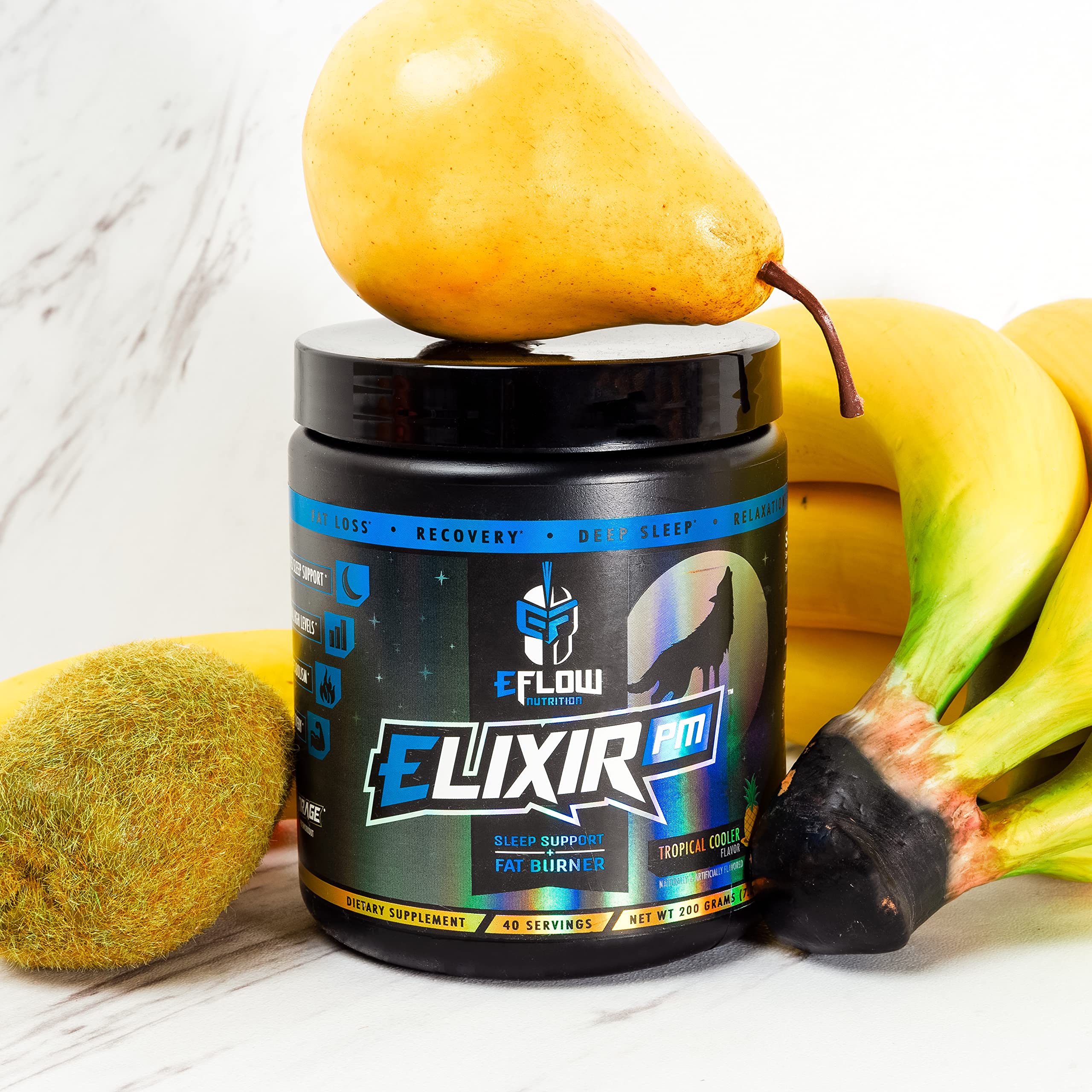 eFlow Nutrition Elixir PM - Night time Fat Burner and Natural Sleep Support - GABA, l-carnitine eFlow NutritionAu supplements