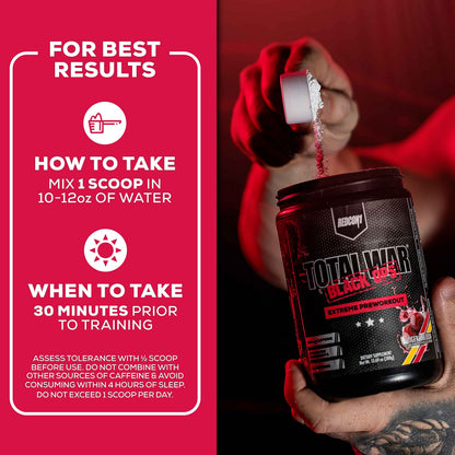 REDCON1 Total War Black Ops Extreme Preworkout Powder, Tigers Blood, High Stimulant REDCON1US supplements