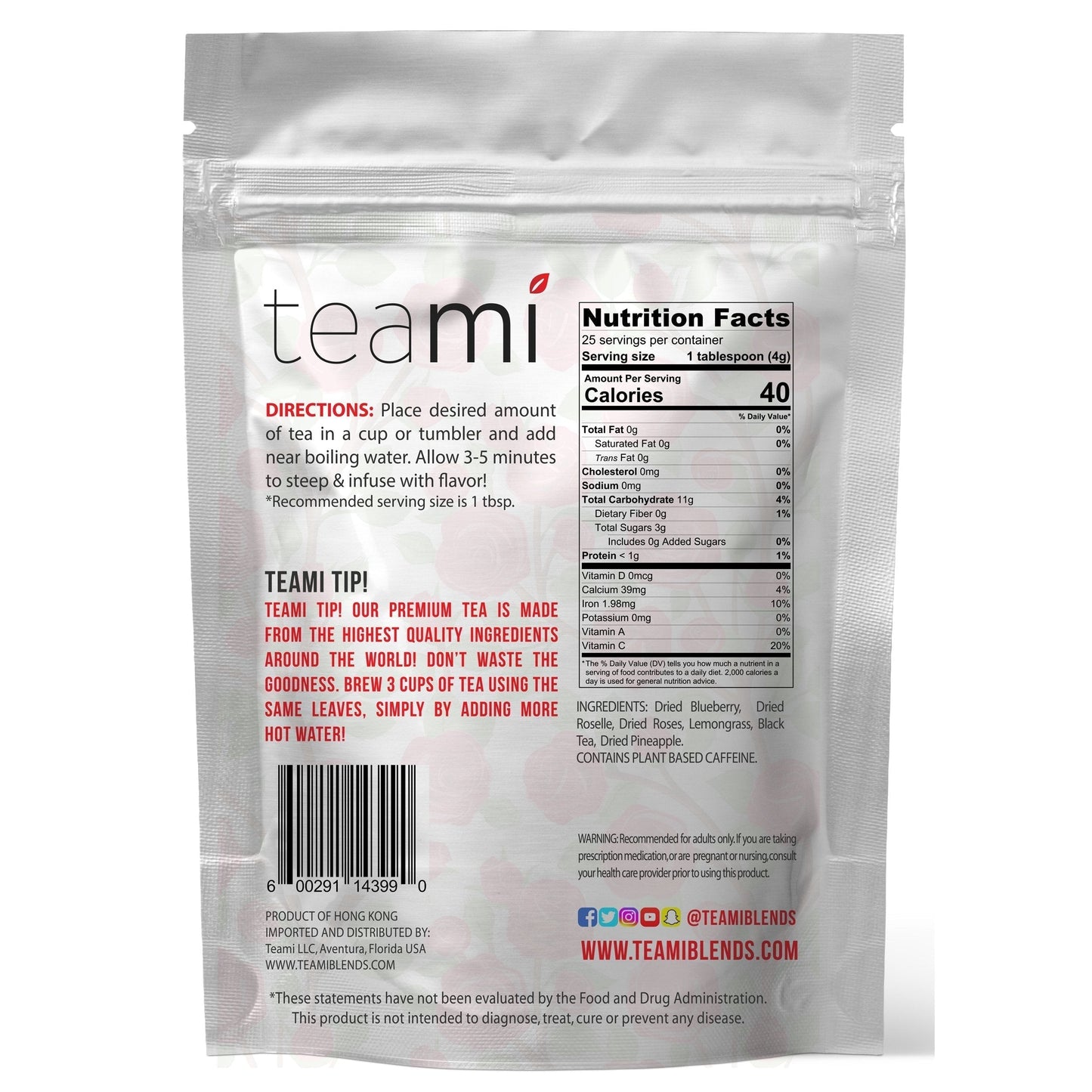 Teami Tea Collection (Bloom Rose Petal) TeamiUS supplements