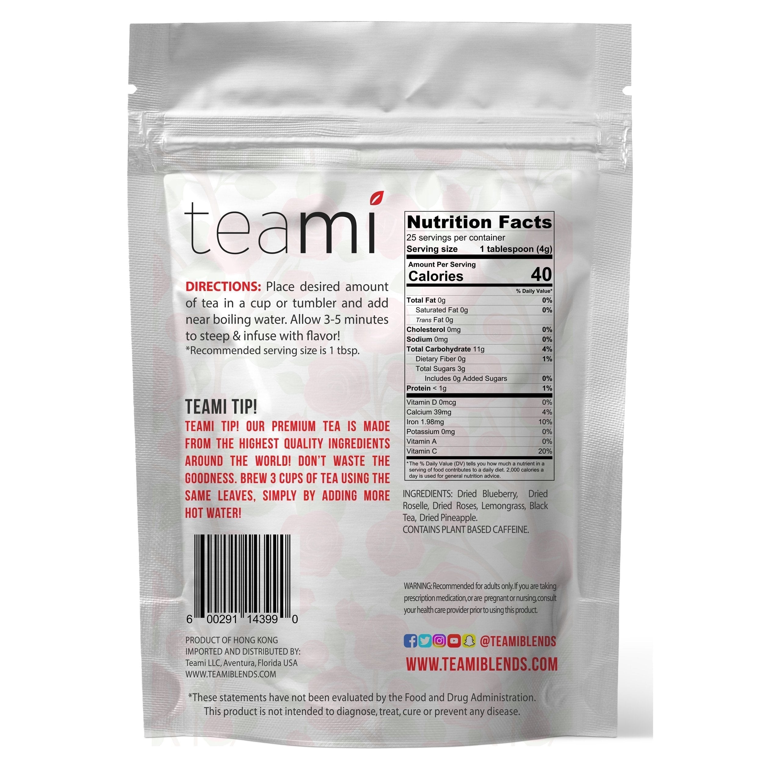 Teami Tea Collection (Bloom Rose Petal) TeamiUS supplements