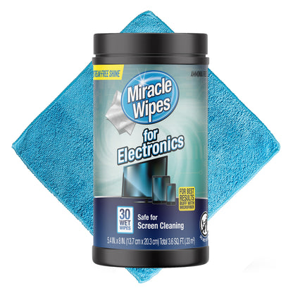 MiracleWipes for Electronics Cleaning - Screen Wipes Designed for TV, Phones, Monitors Miracle BrandsUS supplements