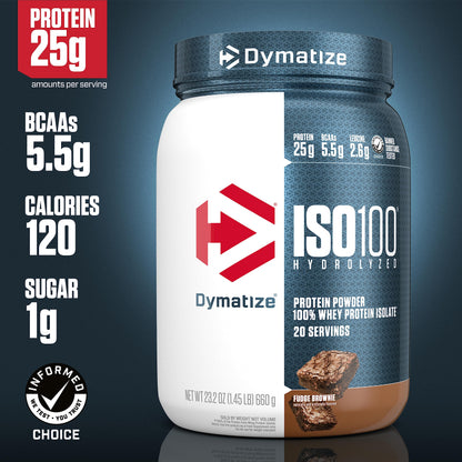 Dymatize ISO100 Hydrolyzed Protein Powder, 100% Whey Isolate Protein, 25g of Protein DymatizeUS supplements