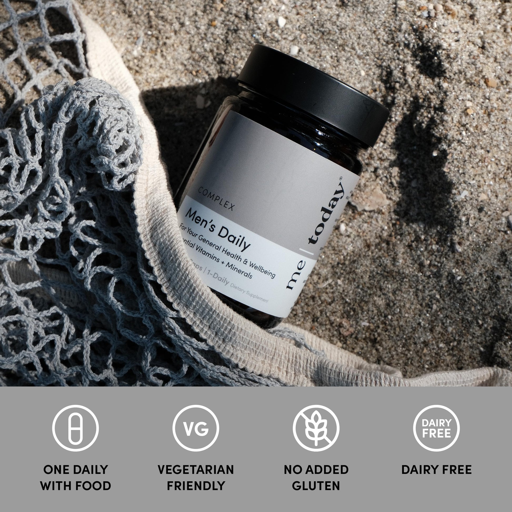 me today Multivitamin for Men, Mineral Supplements with 27 Vitamins, Minerals and Herbs, Including D, C, A, B, Biotin and Zinc, Vegetarian | General Health Supplements | 60 Capsules me todayAu supplements