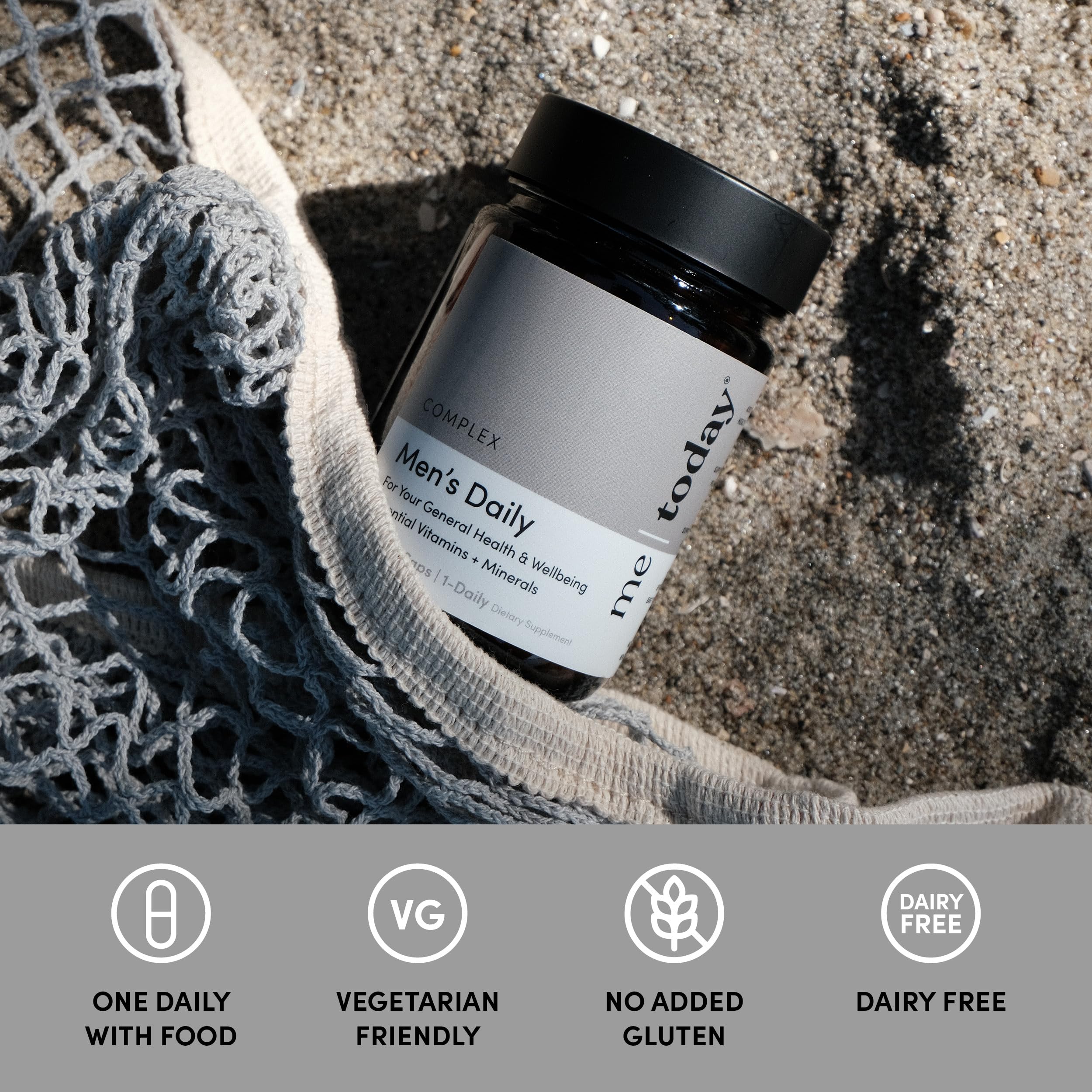 me today Multivitamin for Men, Mineral Supplements with 27 Vitamins, Minerals and Herbs, Including D, C, A, B, Biotin and Zinc, Vegetarian | General Health Supplements | 60 Capsules me todayAu supplements