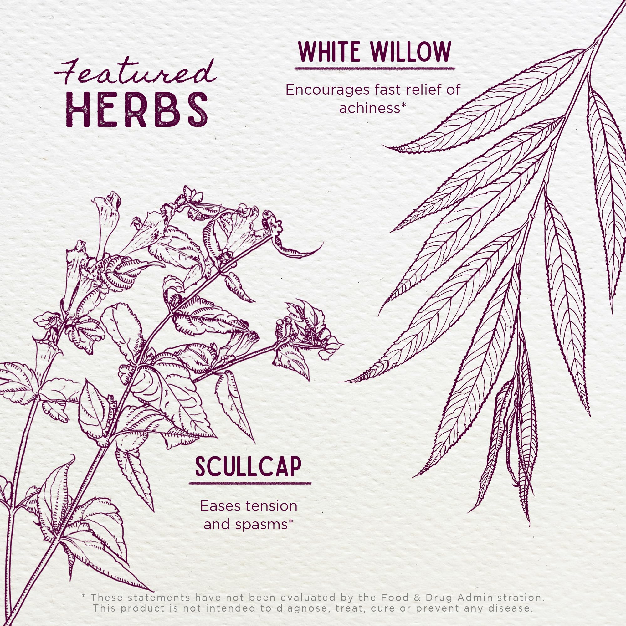 WishGarden Herbs Cranial Comfort - Plant-Based Herbal Supplement with White Willow Bark Extract, Lavender & Scullcap Supports Release of Head, Neck & Shoulders Tension, Stress & Muscle Tension, 4oz WishGardenAu supplements