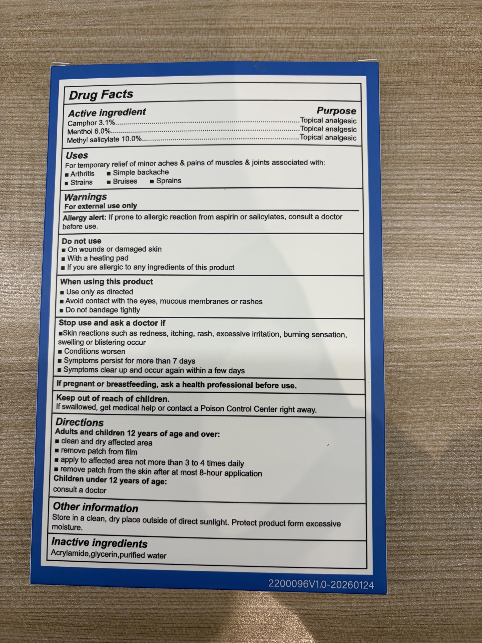 Teemofe Reusable Pain Patch, for Sore Muscle Relief - Pain Relief Patches for Back, Foot, Knee, Neck & More, Easy Adhesive Application, Fast Acting - Includes 1 Patch, 3 Adhesives&1 Carry Case-0327-1 TeemofeAu supplements