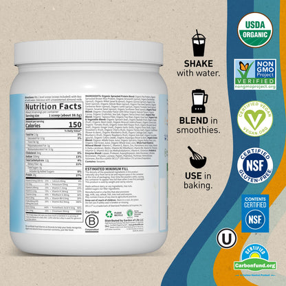 Garden of Life Vegan Protein Powder - Raw Organic Meal Replacement Shakes Garden of LifeUS supplements