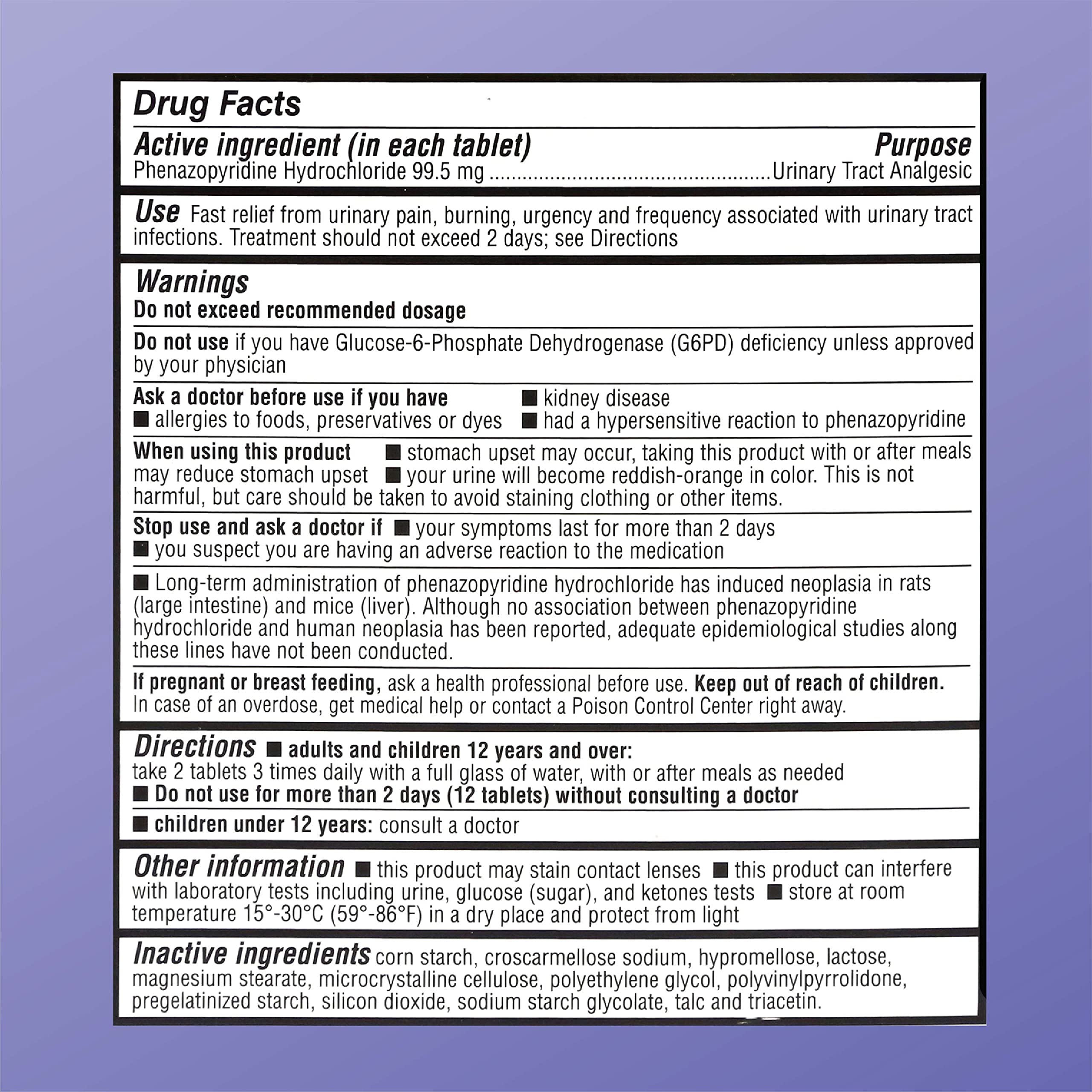 Quality Choice Max Strength Urinary Pain Relief, Maximum Strength Fast Relief of UTI Pain, Burning, and Feeling of Urgency to Pee, 24 Count Package of Tablets Quality ChoiceAu supplements
