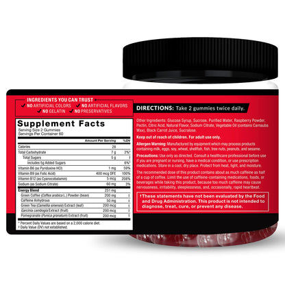 Force Factor LeanFire Thermo Gummies with B12 Vitamins, Caffeine, & Green Coffee Bean Force FactorUS supplements