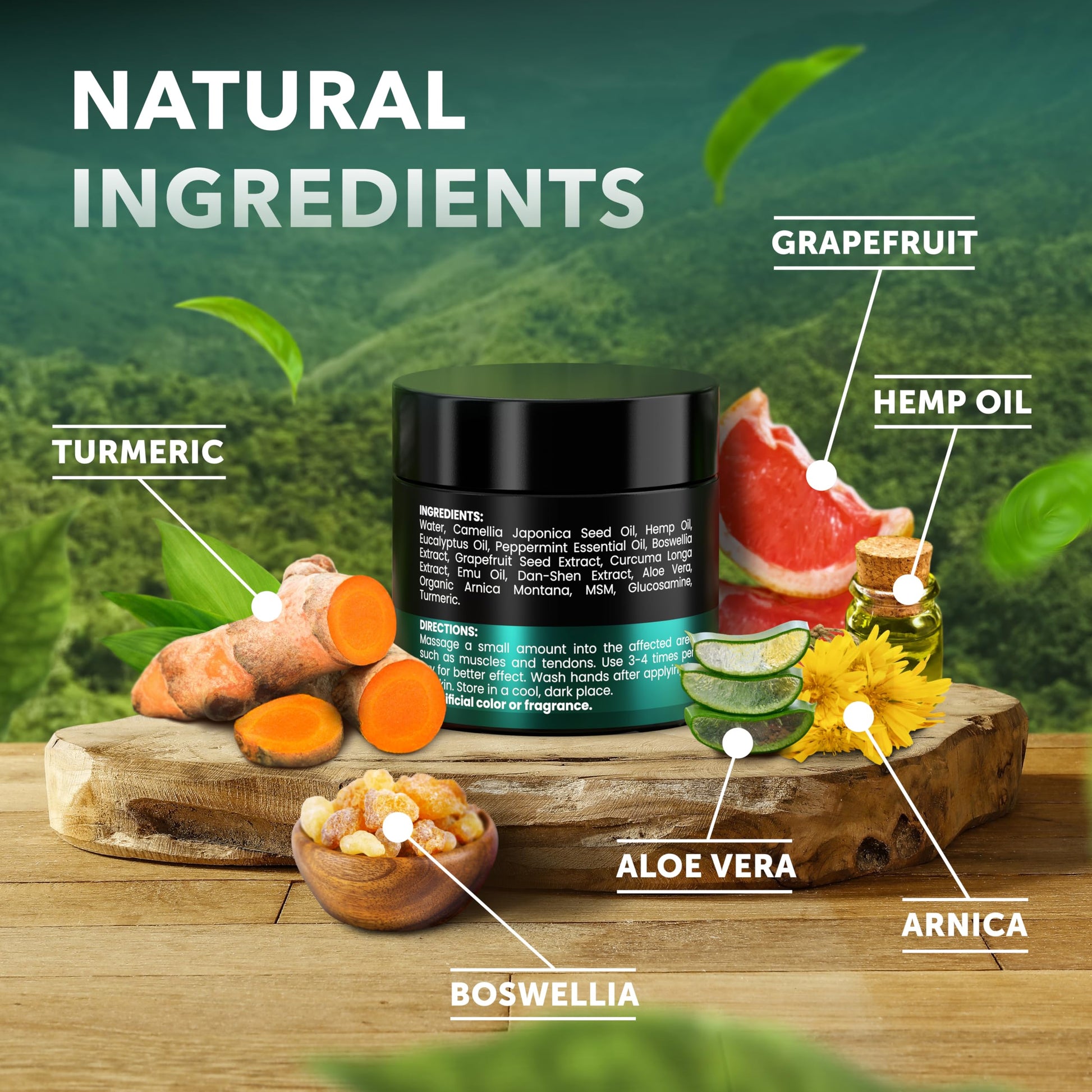 KINPAR Cream - Professional Gel Formula with Natural Turmeric, Arnica, MSM, Glucosamine, Eucalyptus & Emu Oil – Maximum Strength – Formulated in The USA - 4 oz KINPARAu supplements