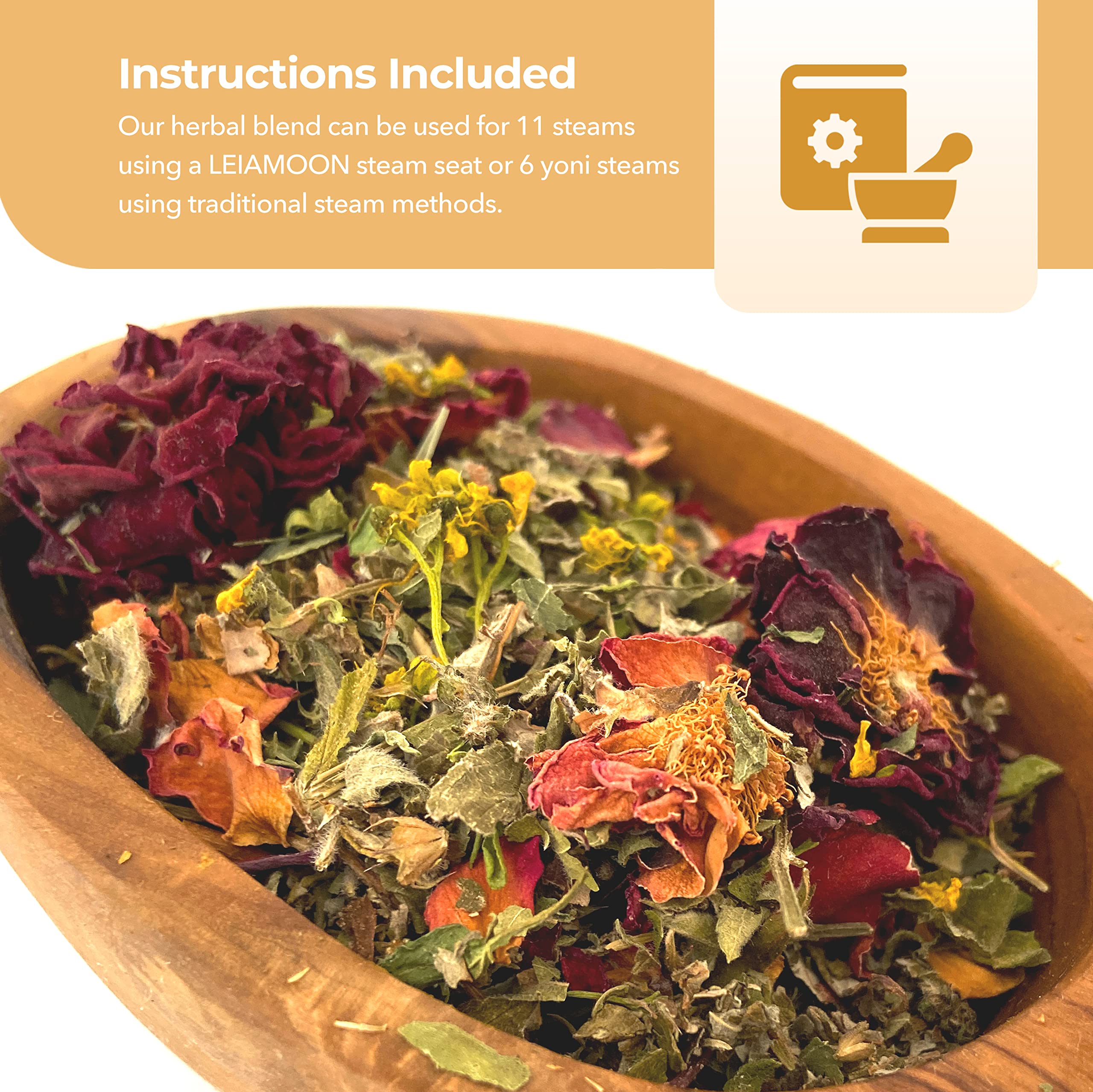 Yoni Steam Herbs Creativity Blend, Receptivity & Fertility Yoni Herbs for Cleansing and Toning LeiamoonAu supplements