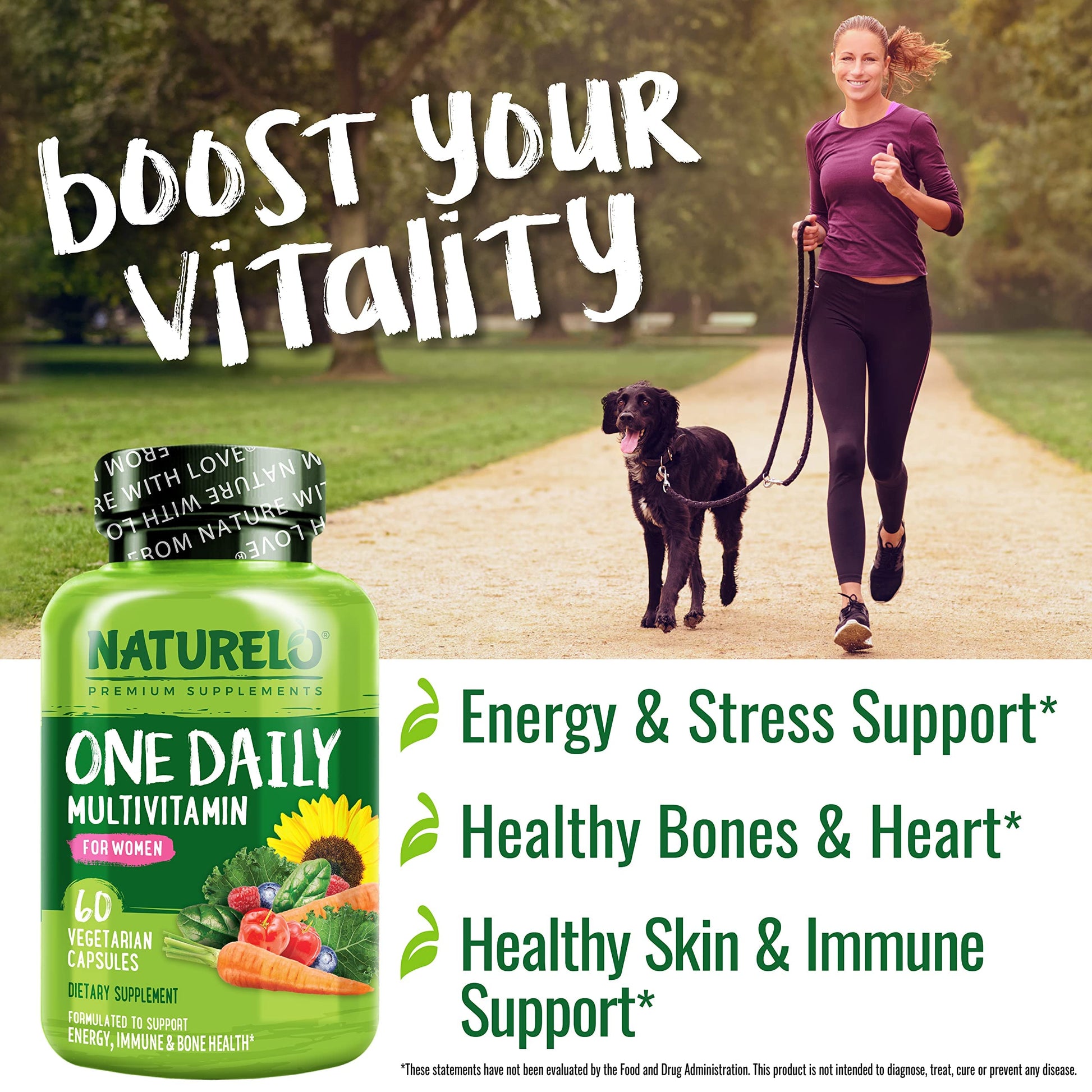 NATURELO One Daily Multivitamin for Women - Energy Support - Whole Food Supplement NATURELOAu supplements