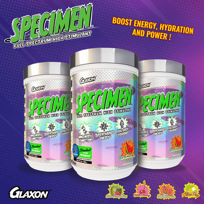 Glaxon Specimen High Stimulant Pre Workout Powder, Preworkout with 300mg Caffeine GlaxonUS supplements