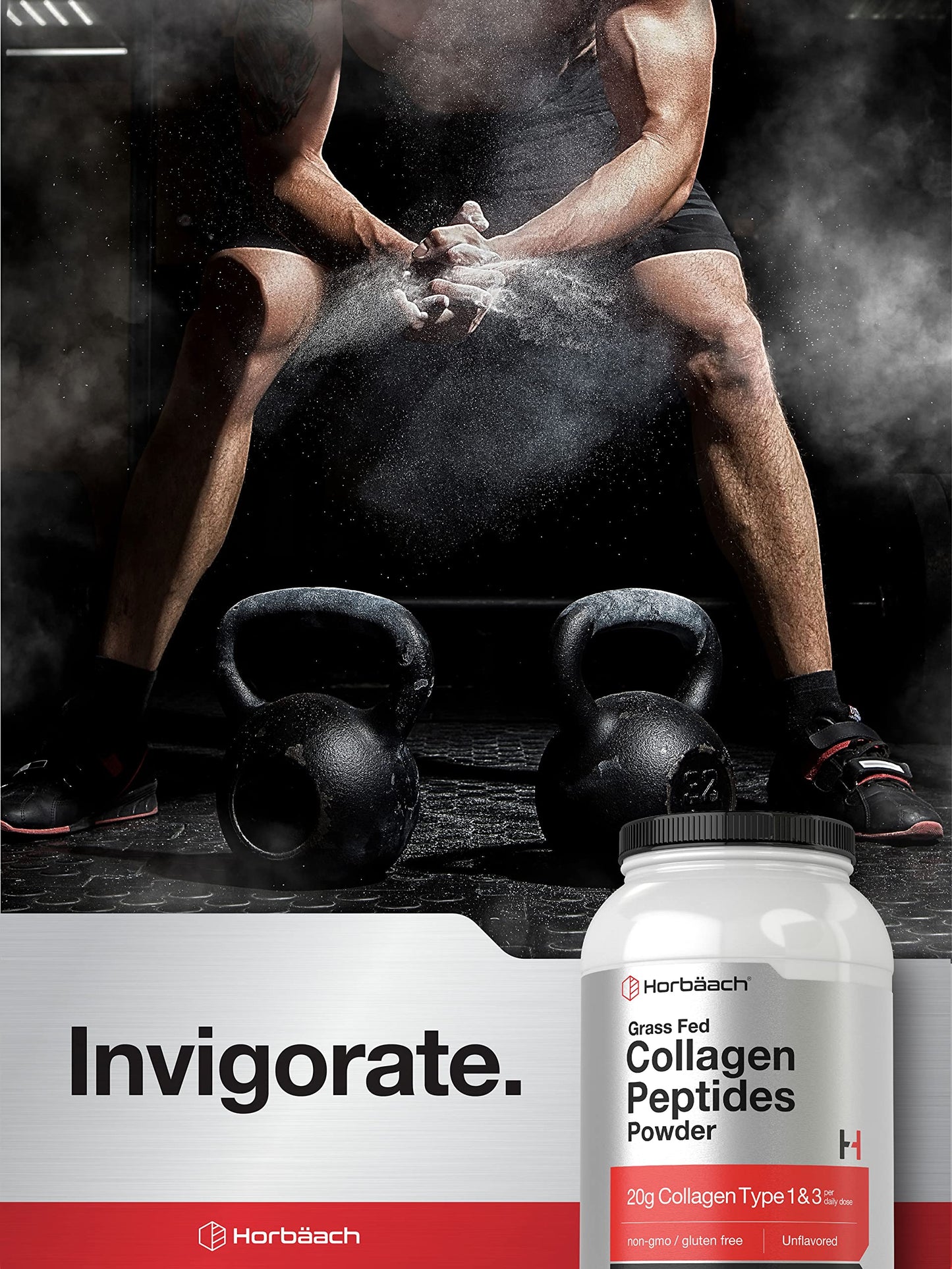 Collagen Peptides Powder 40 oz | Unflavored | Type 1 and 3 | Hydrolyzed Protein Collagen HorbäachUS supplements