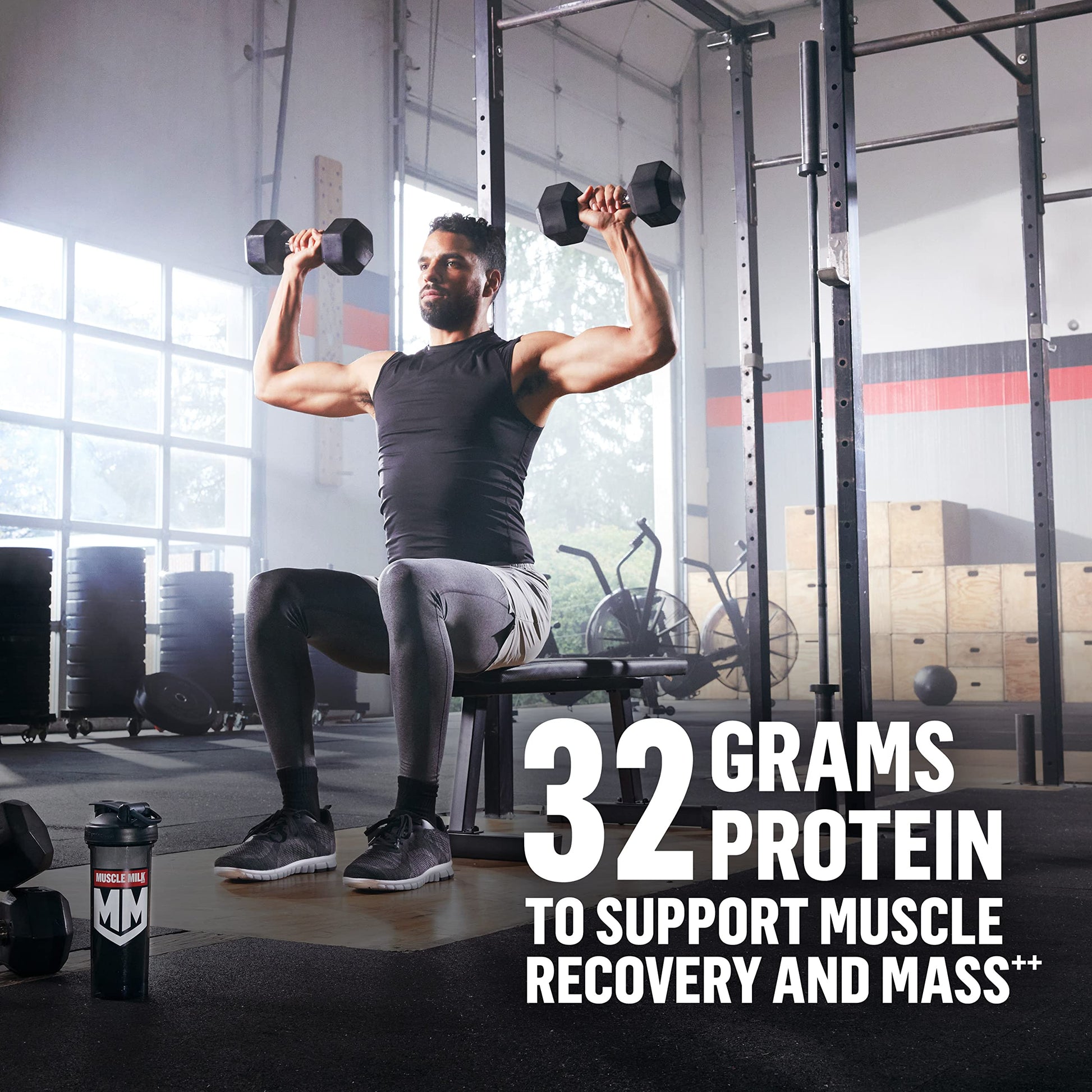 Muscle Milk Gainer Protein Powder, Vanilla Creme, 32g Protein, 5 Pound Muscle MilkUS supplements