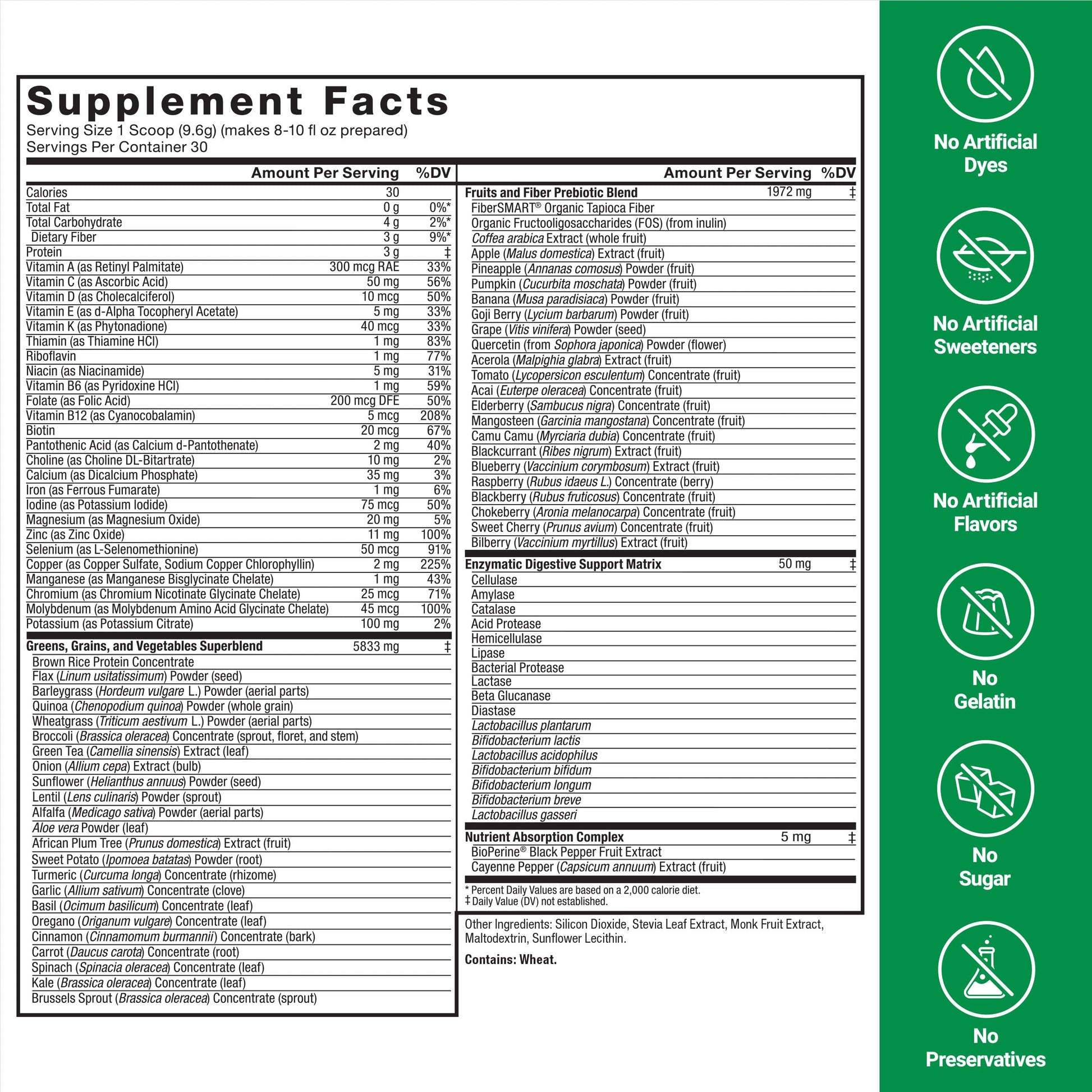 Force Factor Smarter Greens Daily Wellness Powder 2-Pack to Support Energy, Immunity & Digestion, Superfood Greens Powder with Vitamins, Minerals & Probiotics, Unflavored, 60 Servings Force FactorAu supplements