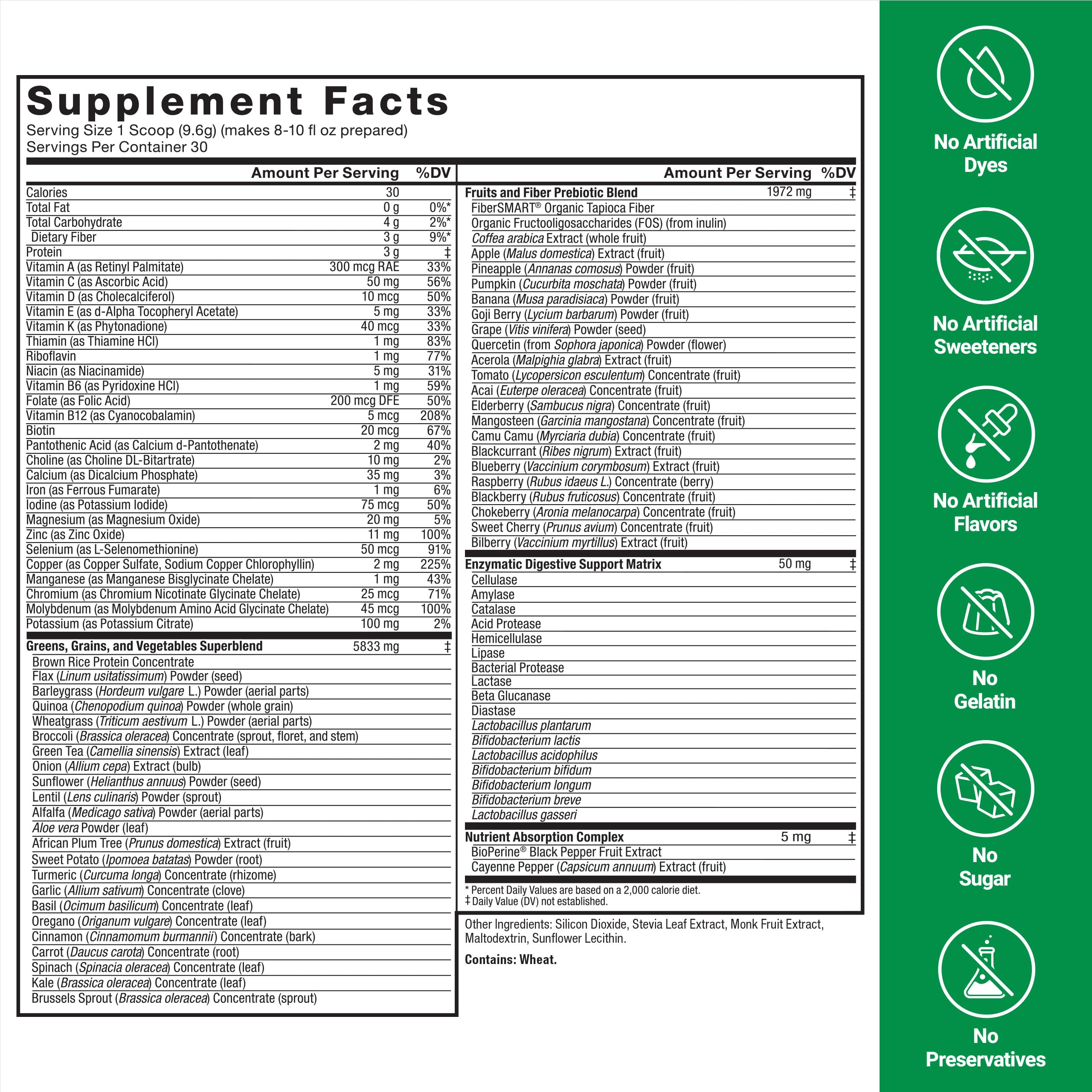 Force Factor Smarter Greens Daily Wellness Powder 2-Pack to Support Energy, Immunity & Digestion, Superfood Greens Powder with Vitamins, Minerals & Probiotics, Unflavored, 60 Servings Force FactorAu supplements