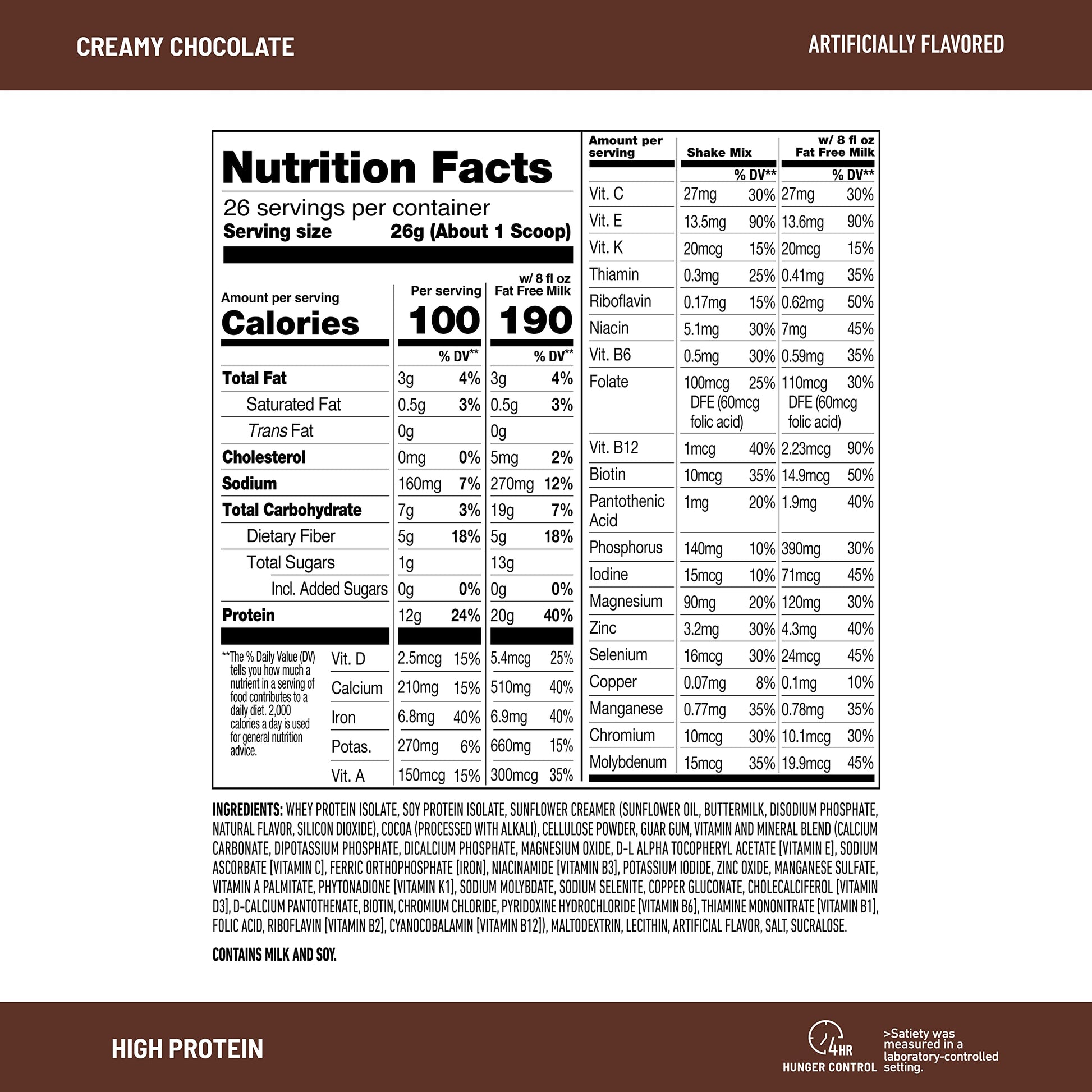 SlimFast High Protein Chocolate Bundle- 12 Count of Chocolate High Protein Meal SlimFastUS supplements