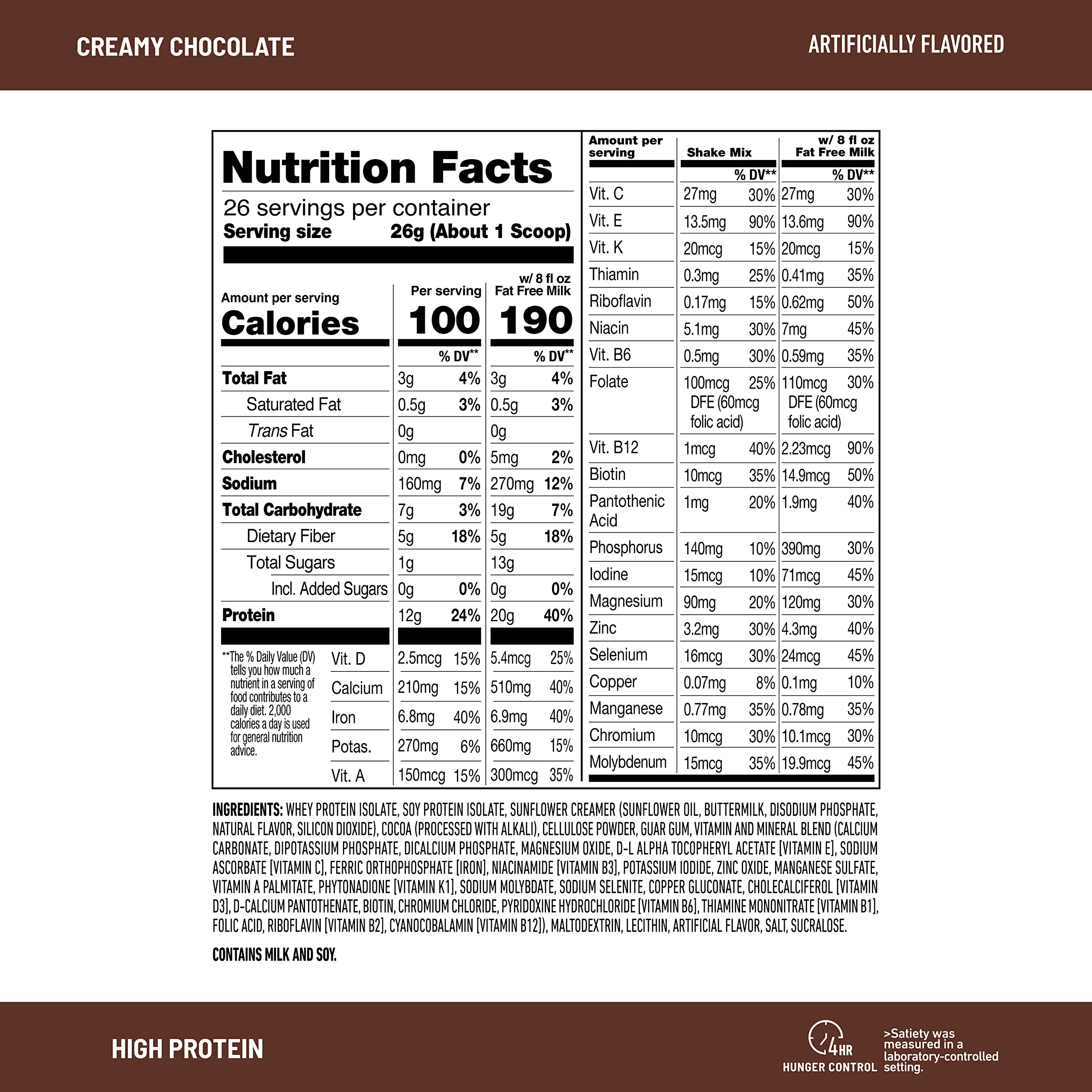 SlimFast High Protein Chocolate Bundle- 12 Count of Chocolate High Protein Meal SlimFastUS supplements