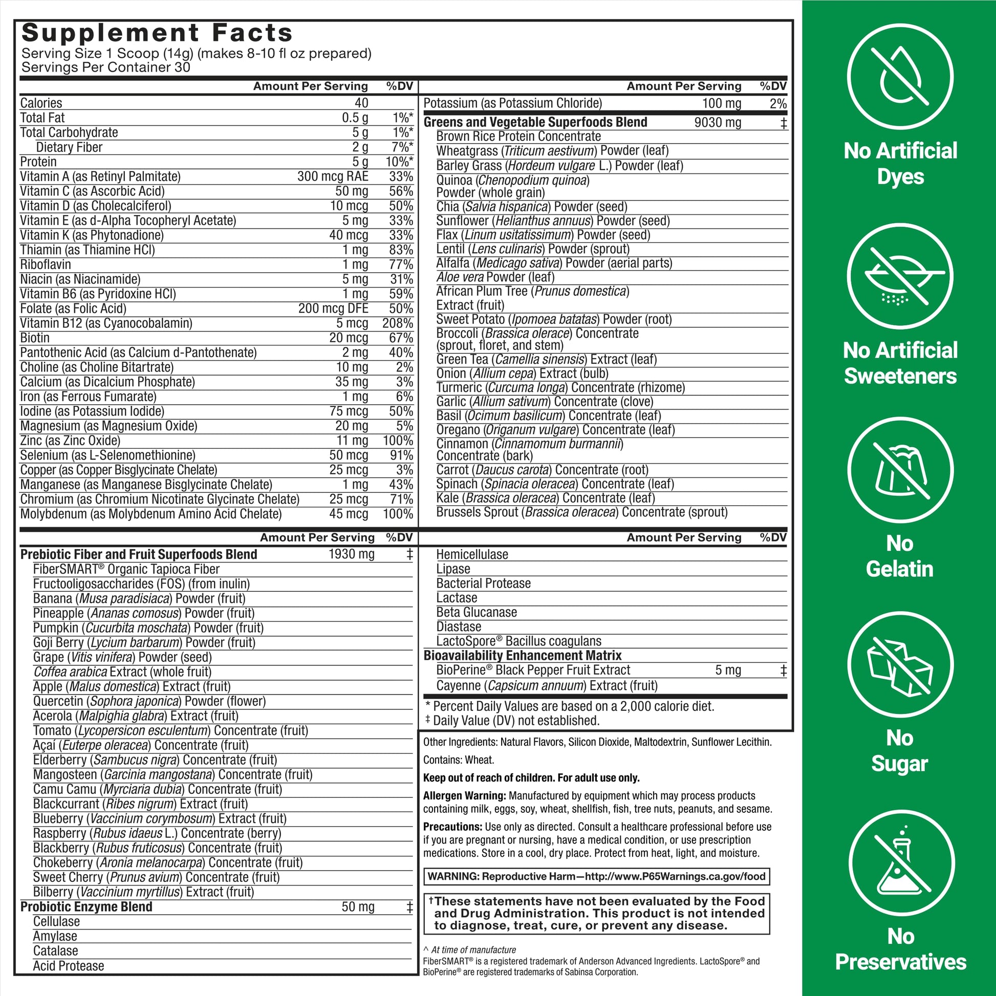 Force Factor Smarter Greens Superfoods Powder, 2-Pack, Supports Digestion and Bloating, Immunity, and Energy, Greens Powder with Probiotics, Digestive Enzymes, Antioxidants, and Fiber, 60 Servings Force FactorAu supplements