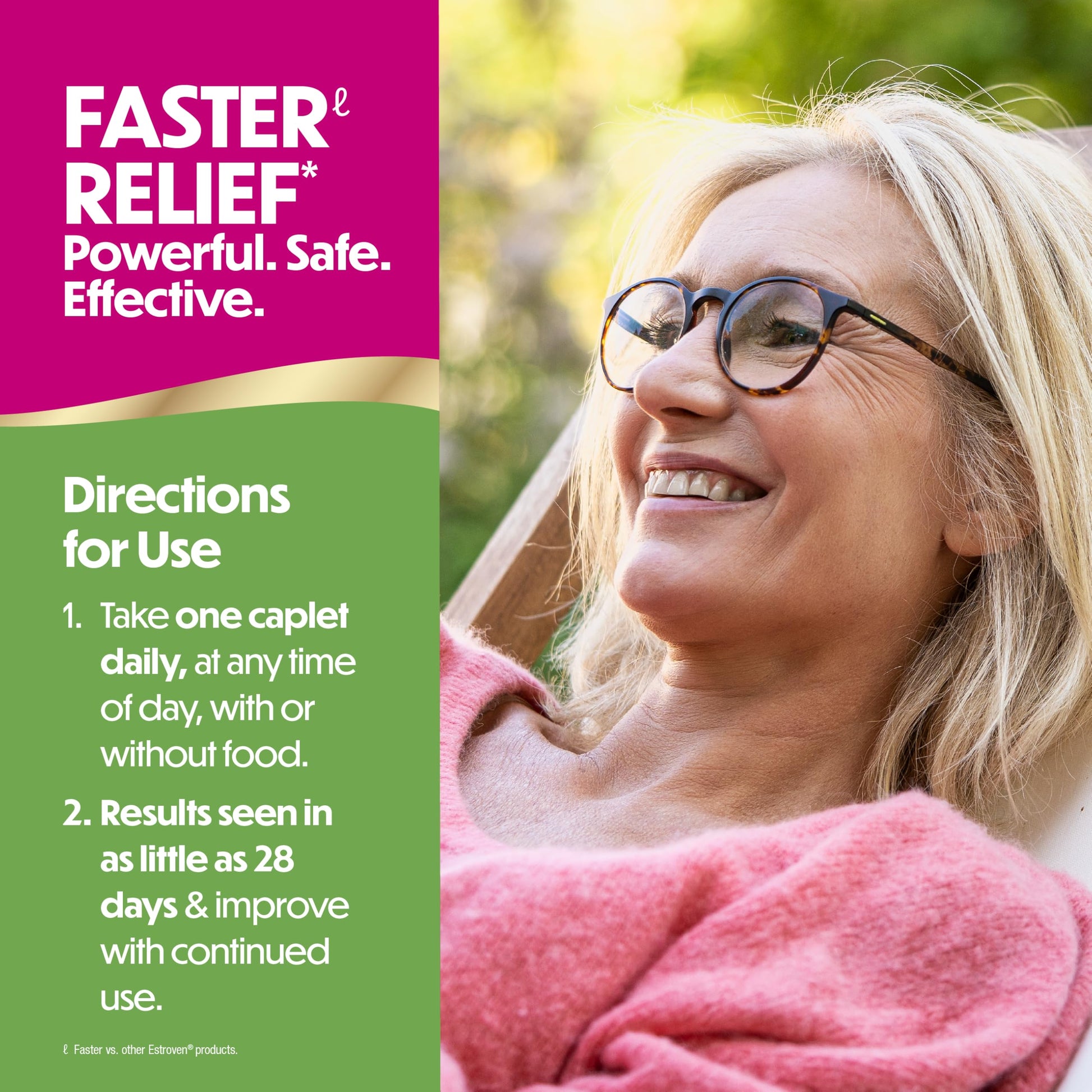 Estroven Complete Multi-Symptom Menopause Supplement for Women, 28 Ct., Clinically Proven Ingredient Provide Menopause Relief & Night Sweats & Hot Flash Relief* Drug-Free & Non-GMO EstrovenAu supplements