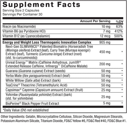 FORCE FACTOR LeanFire with Next-Gen SLIMVANCE Advanced Thermogenic Fat Burner Force FactorUS supplements