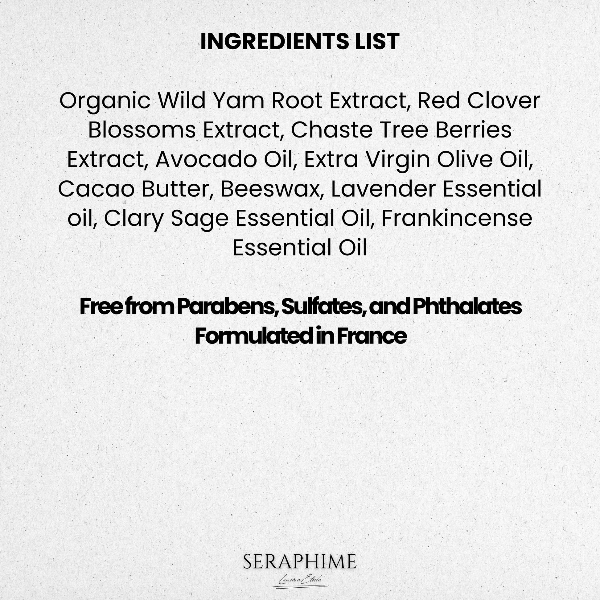Seraphime Wild Yam Cream for Hormone Balance - Gift for Mom - Menopause and PMS Support for Women - Wild Yam Balancing Cream - Hot Flashes, Night Sweats, Mood Swings, Low Energy - Lavender 4oz SeraphimeAu supplements