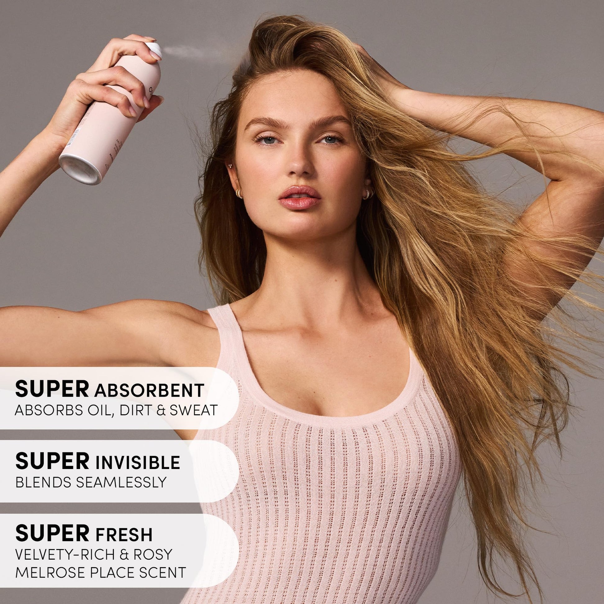 OUAI Super Travel Size Dry Shampoo - Volumizing Dry Shampoo - Absorbs Oil, Dirt & Sweat - Blends Seamlessly into Hair with Zero Residue & Enriched with a Long-Lasting Scent - Melrose Place (2 oz) OUAIAu supplements