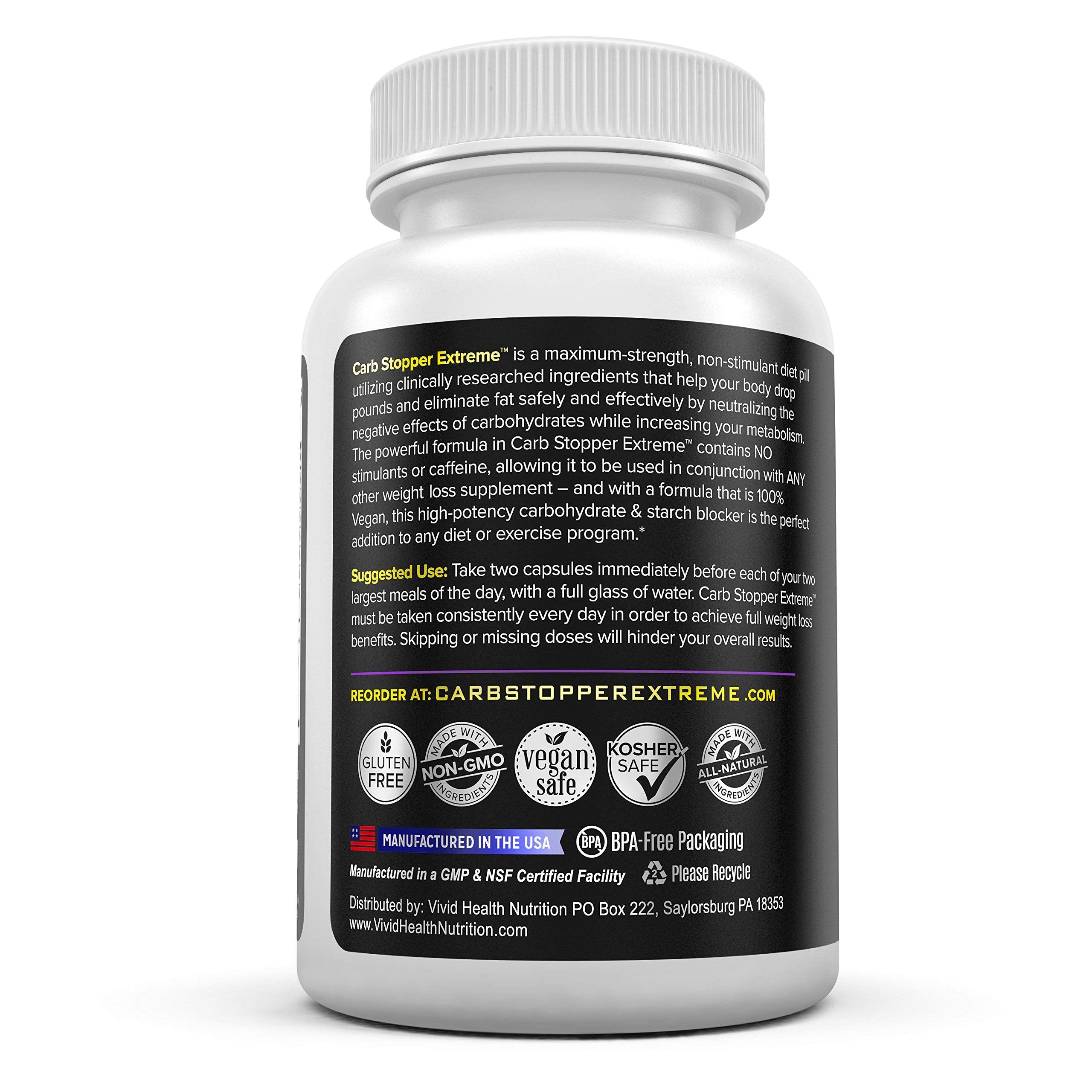 Carb Stopper Extreme (5 Bottles Maximum Strength, Natural Carbohydrate and Starch Carb Stopper ExtremeUS supplements