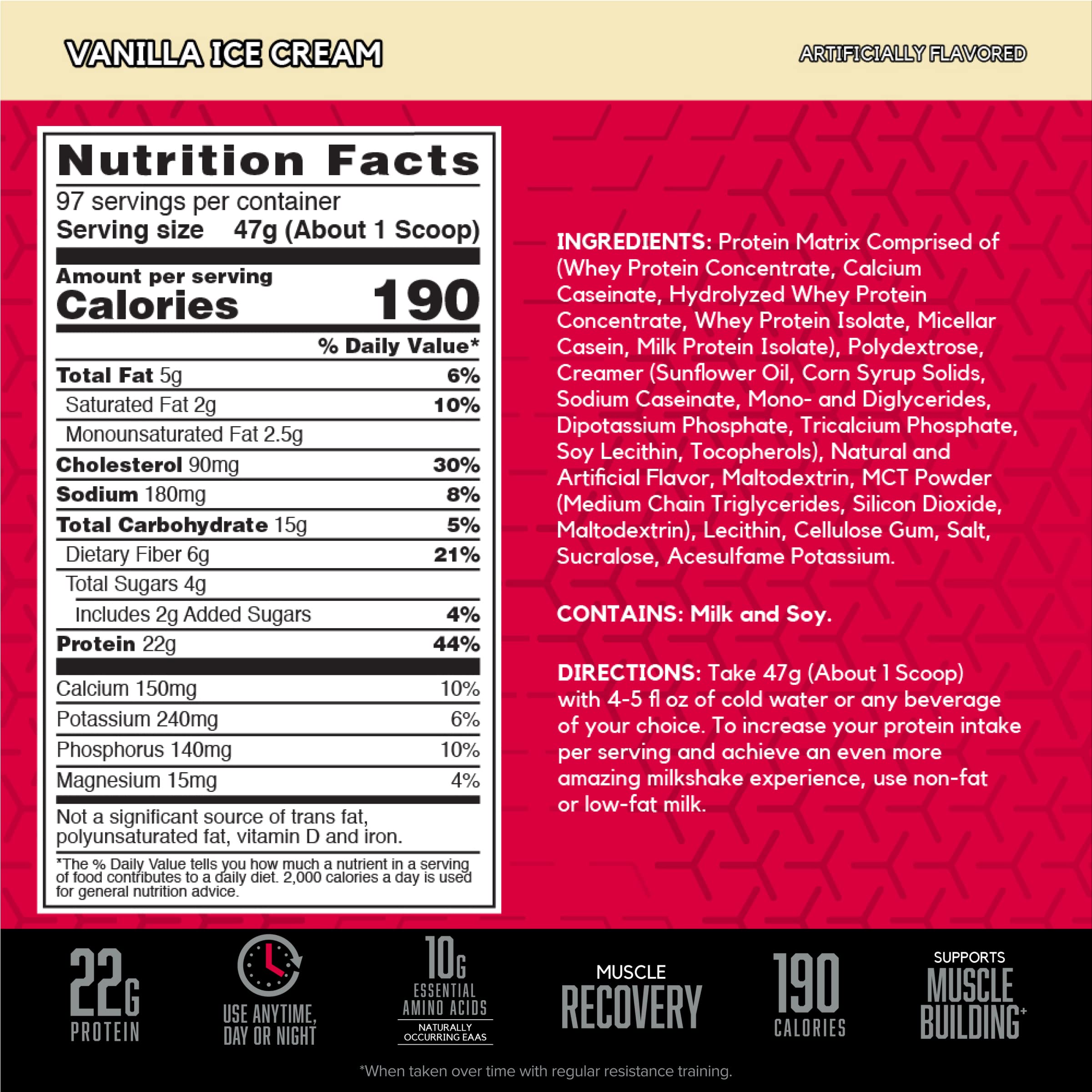 BSN SYNTHA-6 Whey Protein Powder, Vanilla Protein Powder with Micellar Casein BSNUS supplements