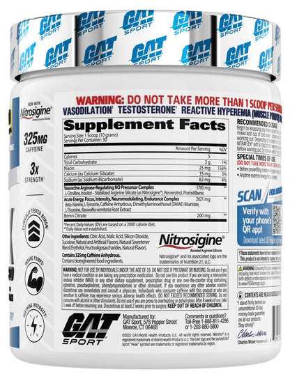 GAT SPORT Nitraflex Advanced Pre-Workout Powder, Increases Blood Flow GAT SPORTUS supplements