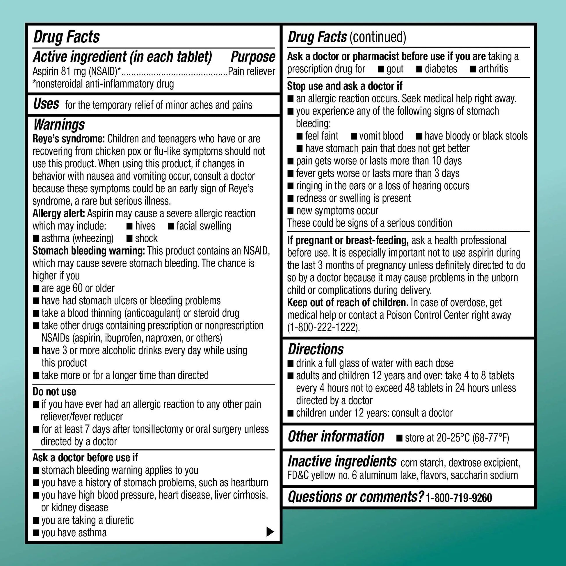 Amazon Basic Care Low Dose Aspirin 81 mg Chewable Tablets, Pain Reliever for Minor Aches, Orange Flavor, 36 Count Amazon Basic CareAu supplements