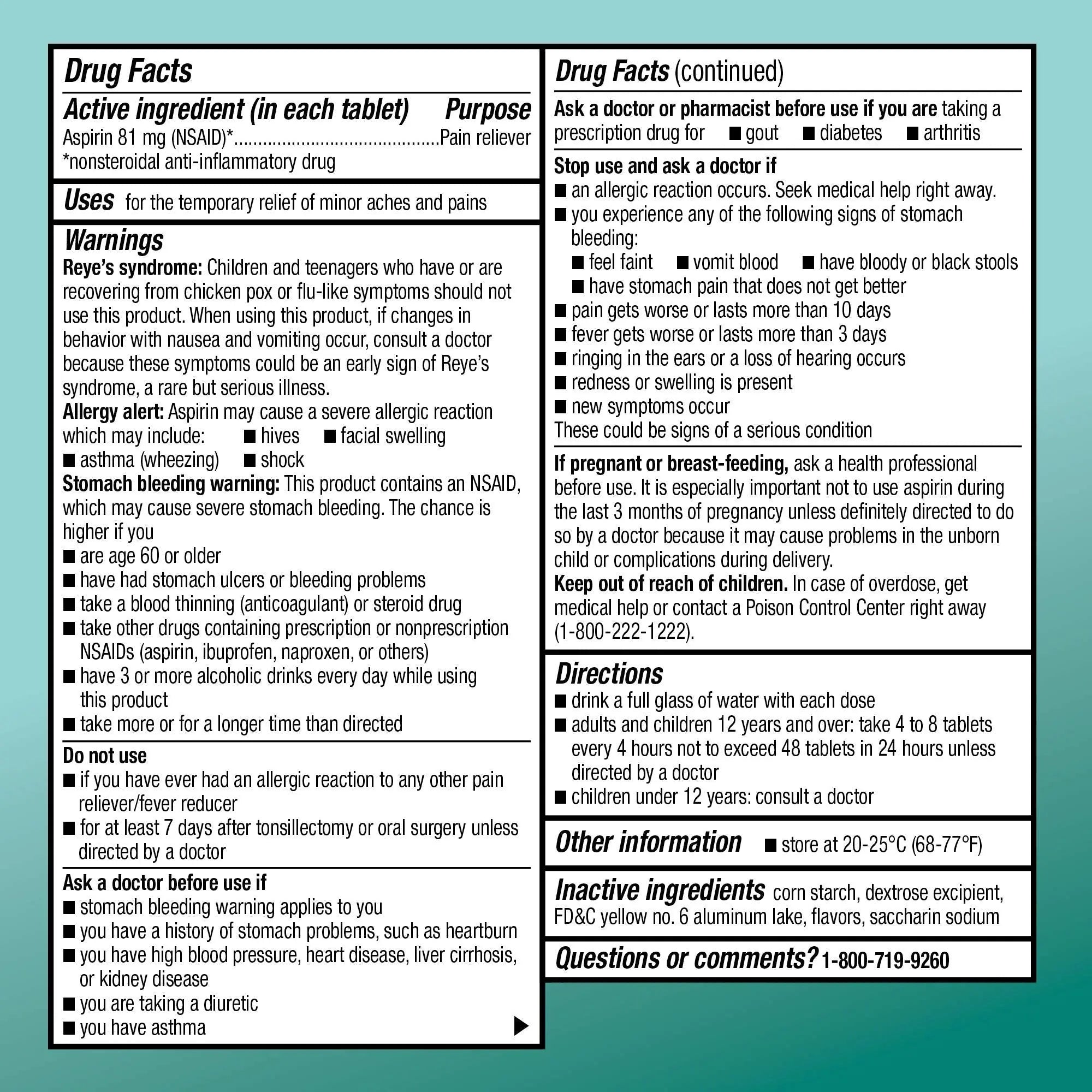 Amazon Basic Care Low Dose Aspirin 81 mg Chewable Tablets, Pain Reliever for Minor Aches, Orange Flavor, 36 Count Amazon Basic CareAu supplements