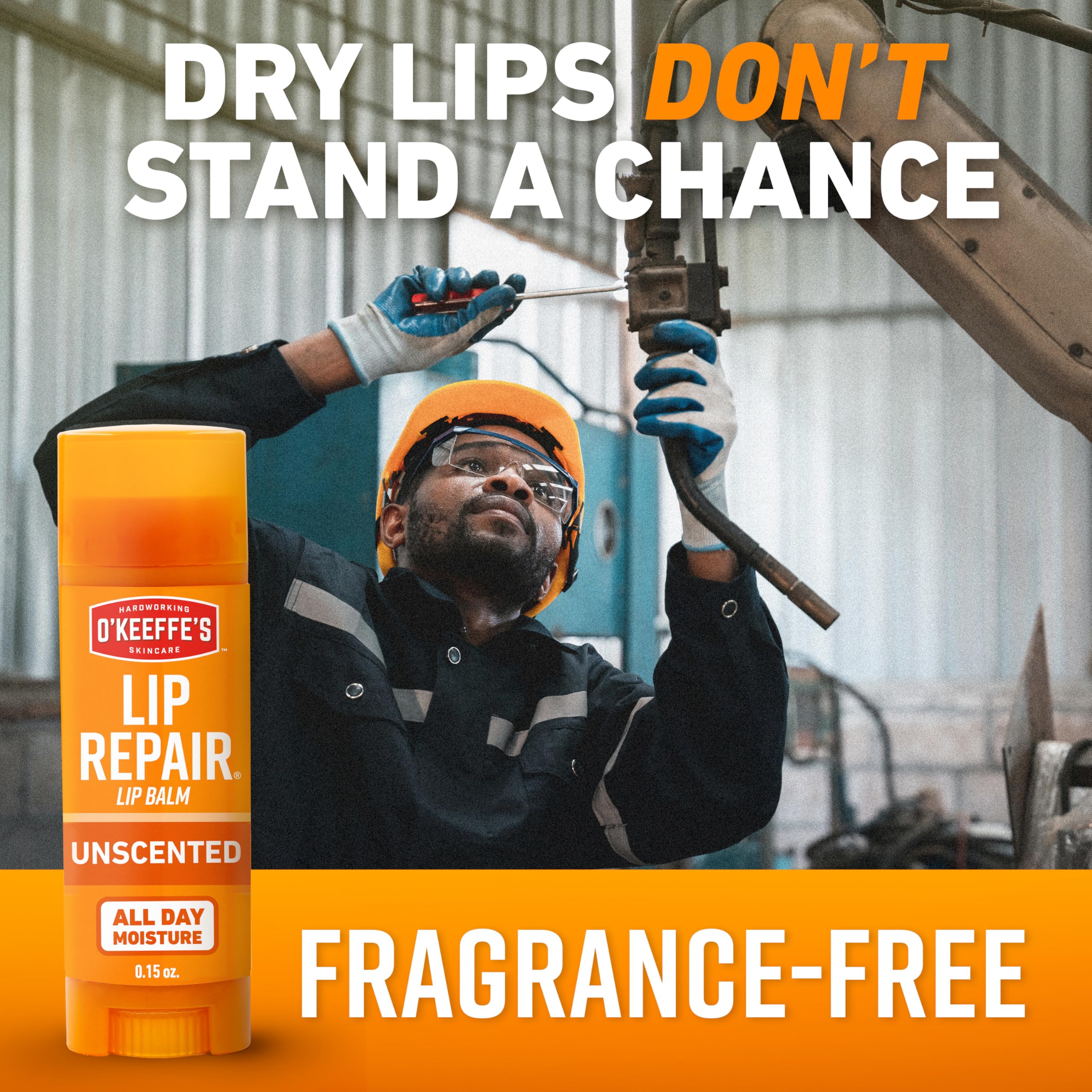 O'Keeffe's Lip Repair Unscented Lip Balm for Dry, Cracked Lips - Stick (3 Pack) - Moisturizer for Very Dry Lips O'Keeffe'sAu supplements
