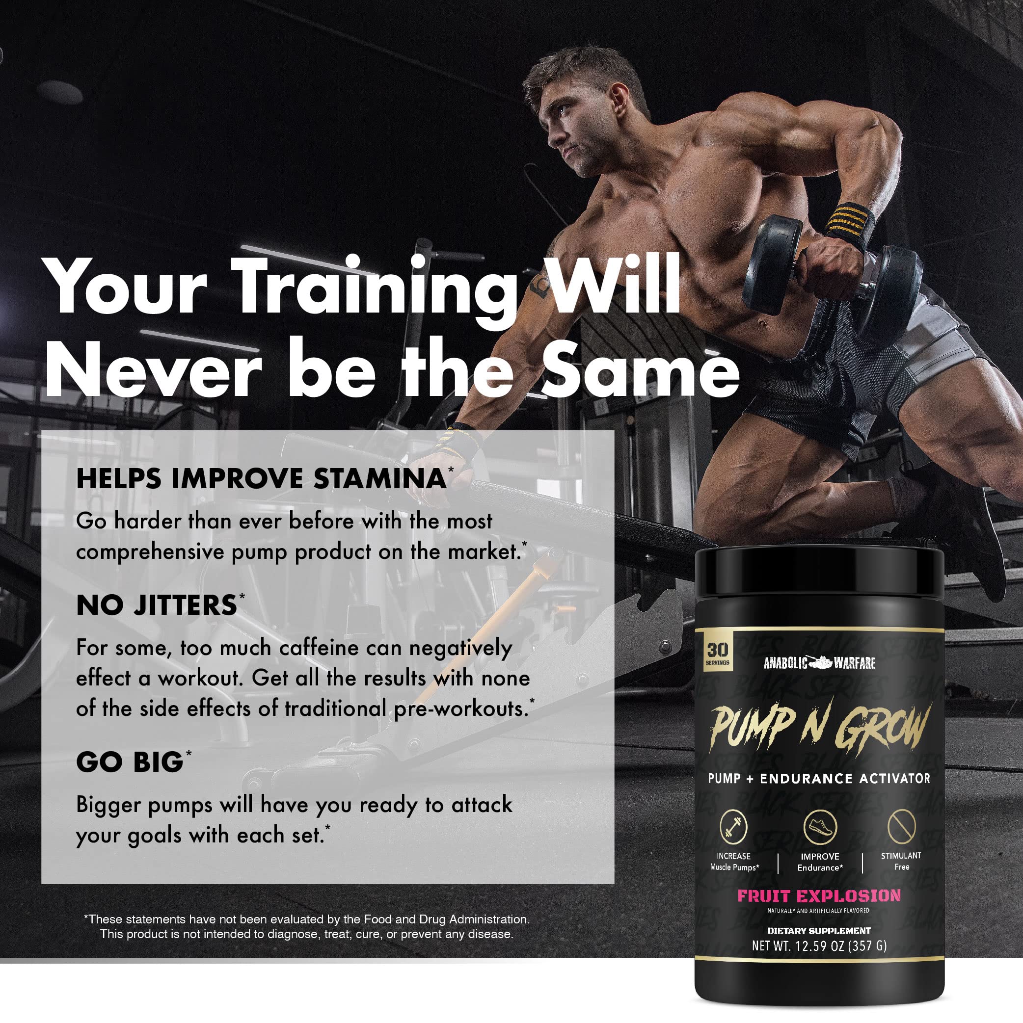 Anabolic Warfare Pump-N-Grow Muscle Pump Supplement Caffeine Free Pre Workout Anabolic WarfareAu supplements