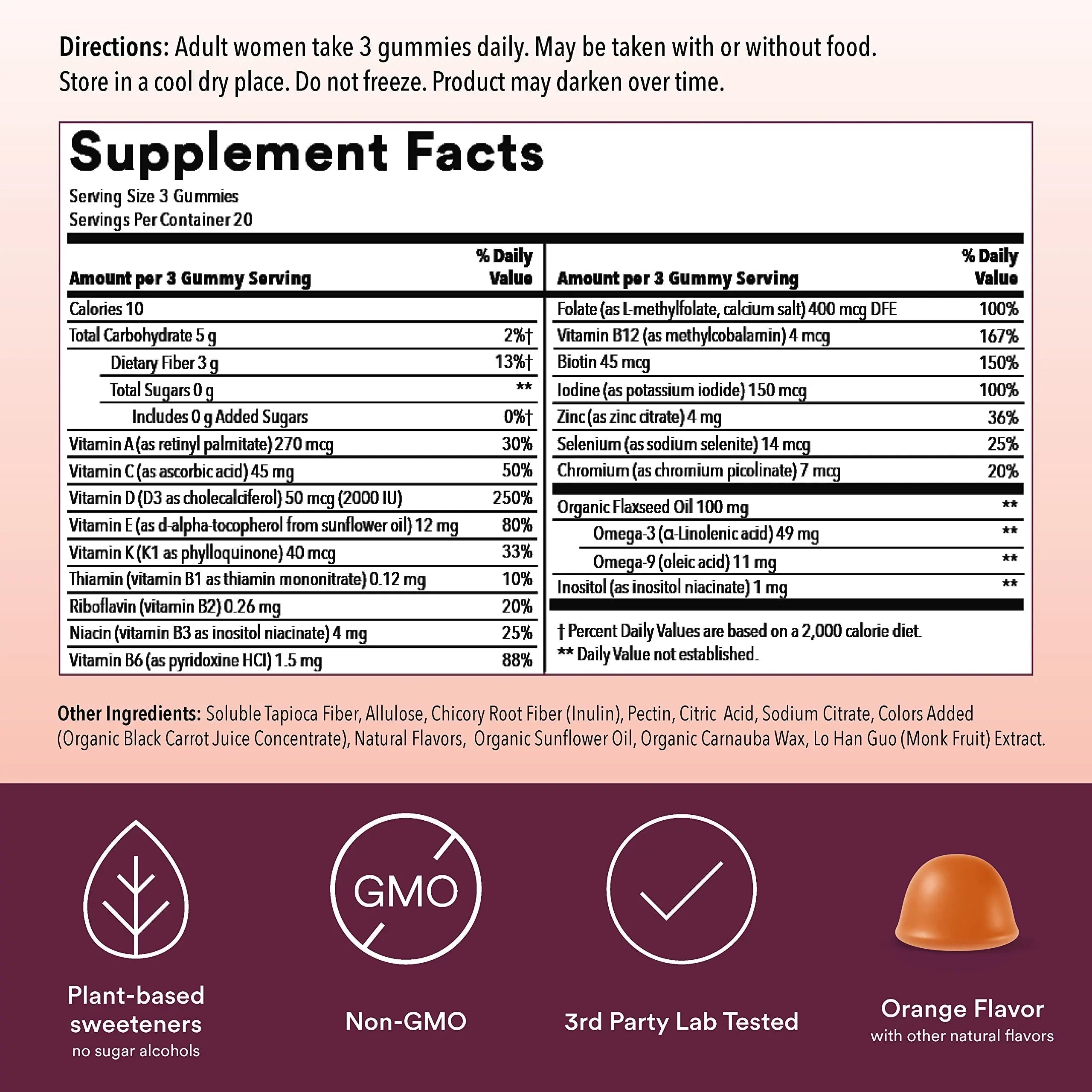 SmartyPants Women's Multivitamin Gummies, Sugar Free: Biotin, Methylfolate, Omega 3 (ALA), Vitamin D & Teen Guy Multivitamin Gummies: Omega 3 Fish Oil (EPA/DHA), Vitamin D3, C, Vitamin B12, B6 SmartyPantsAu supplements