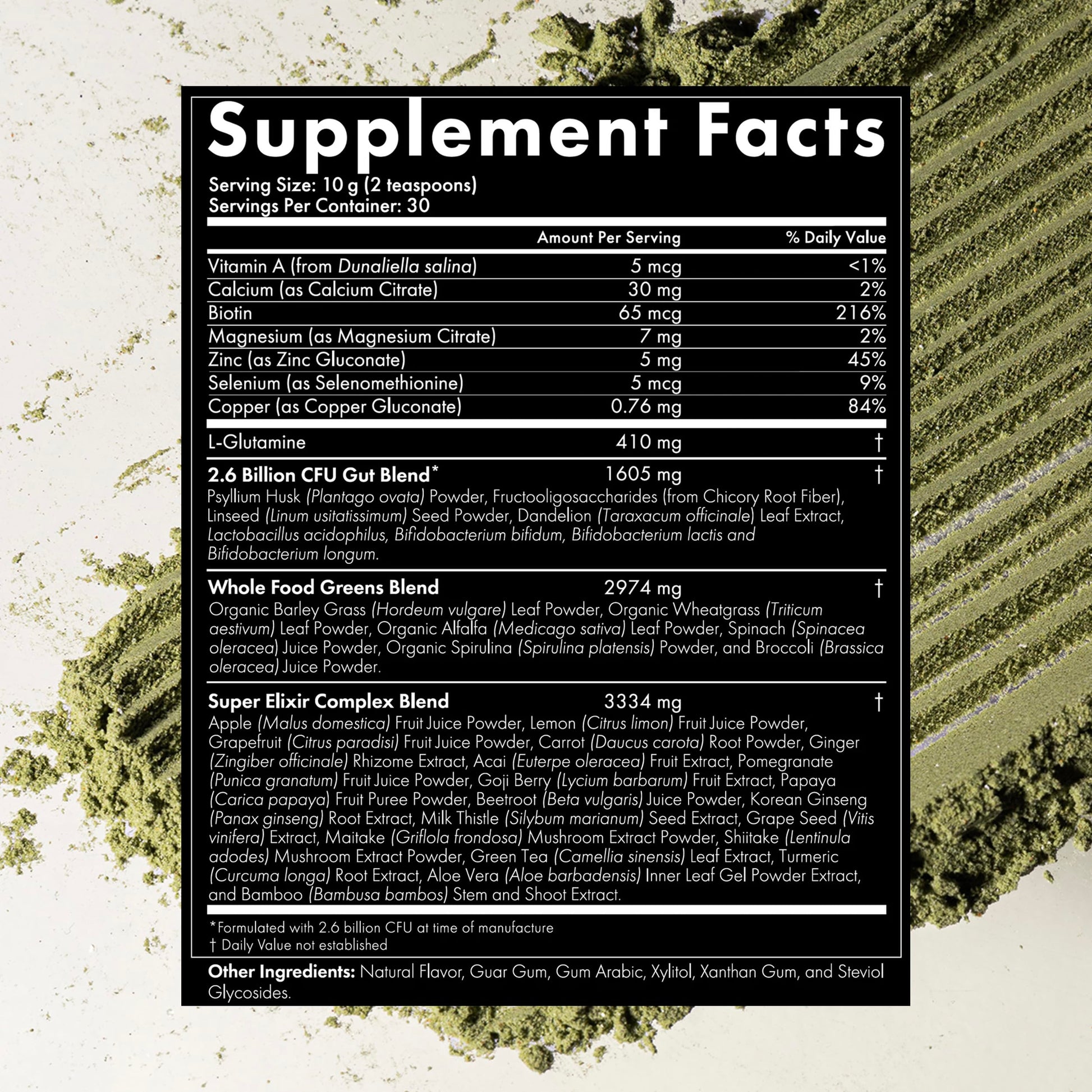 WelleCo The Super Elixir Daily Greens Powder, Probiotic Drink Mix with Whole Foods, Gluten Free, Vegan Gut Health Powder, Energy, Immunity, Healthy Skin, Hair & Nails (300g, Lemon Ginger) WelleCoAu supplements