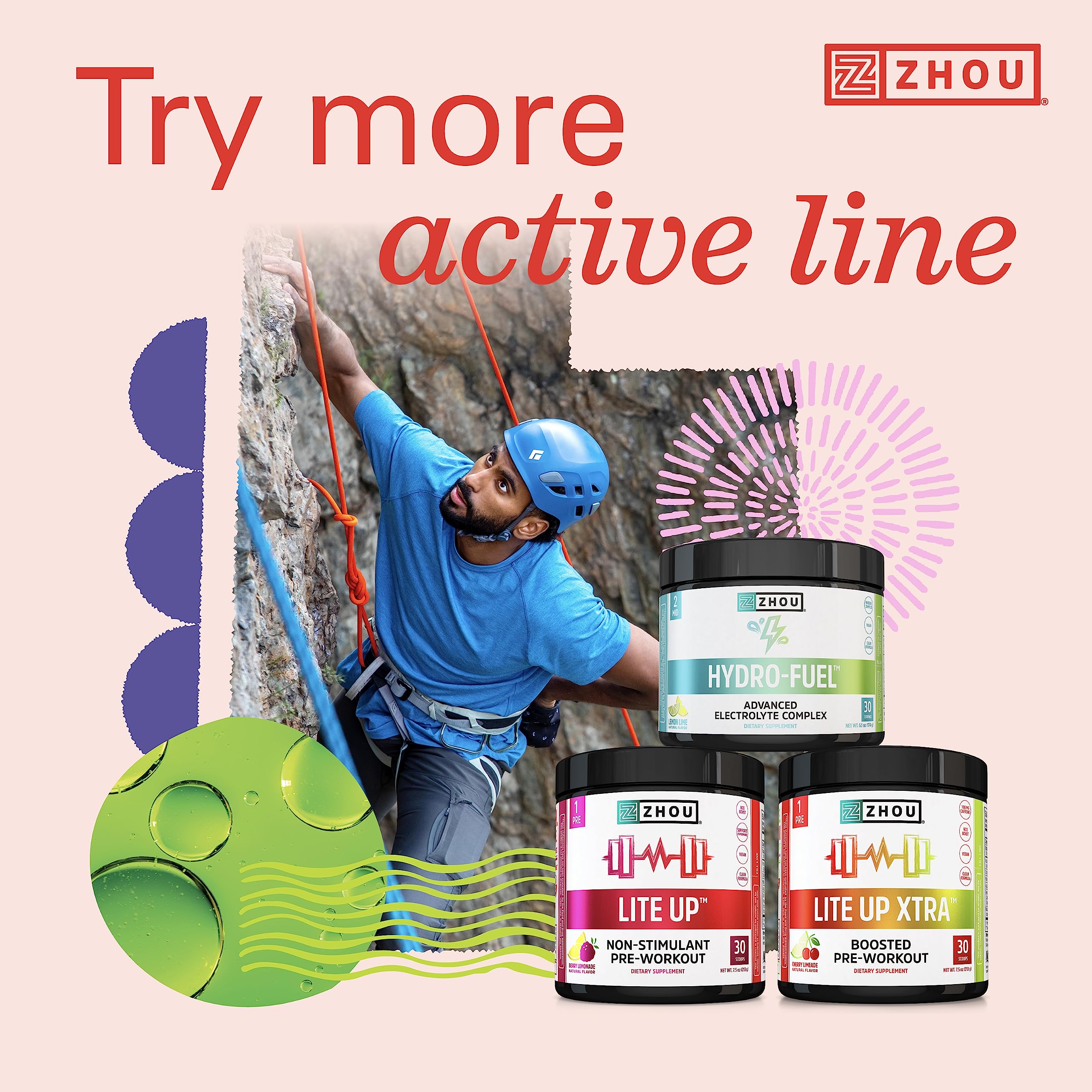 Zhou Nutrition Muscle BCAA Powder, Vegan Muscle Recovery, Natural, Clean Formula Zhou NutritionUS supplements