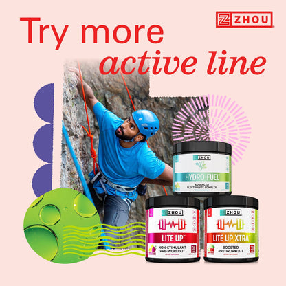 Zhou Nutrition Muscle BCAA Powder, Vegan Muscle Recovery, Natural, Clean Formula Zhou NutritionUS supplements