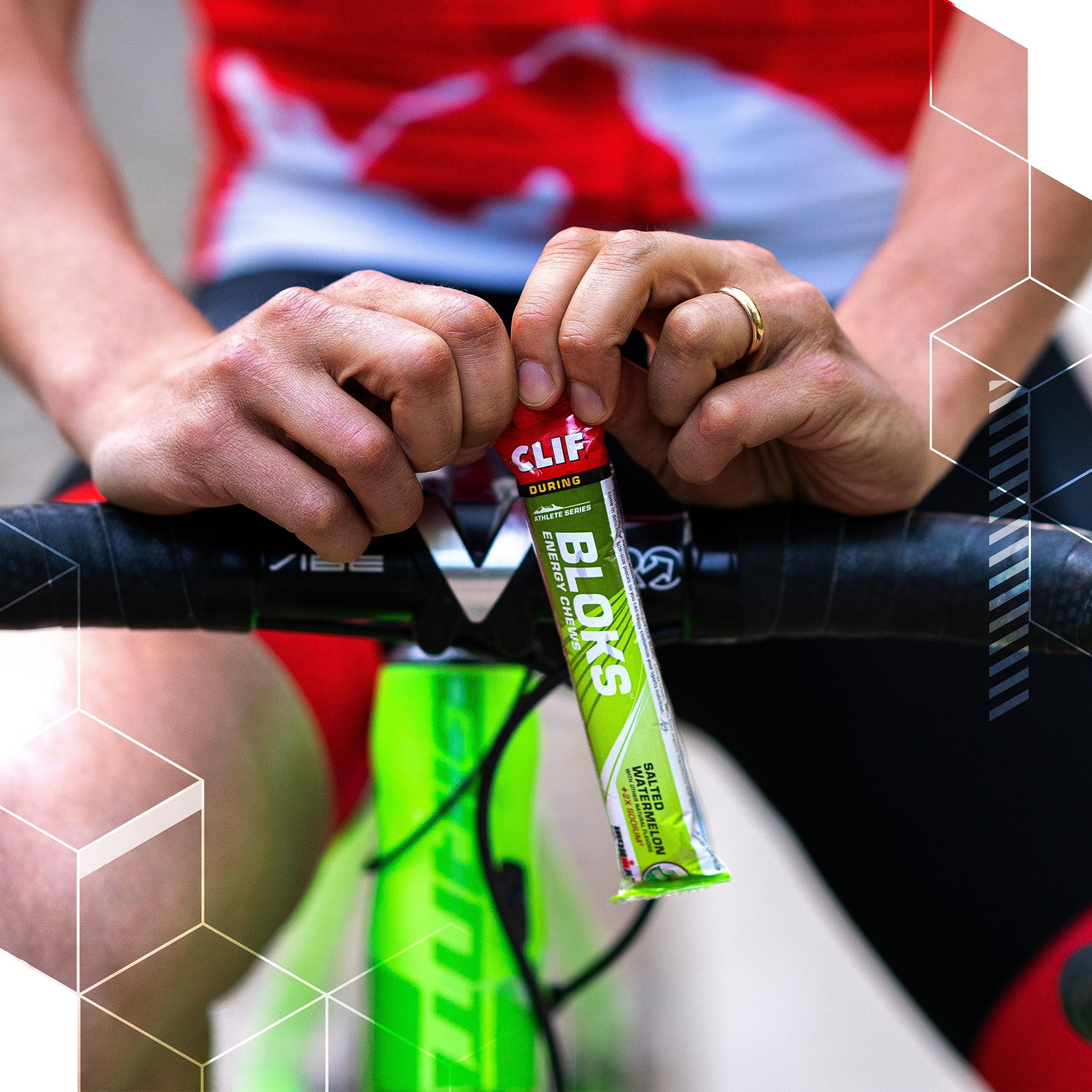 CLIF BLOKS - Black Cherry Flavor with Caffeine - Energy Chews - Non-GMO Clif BarUS supplements