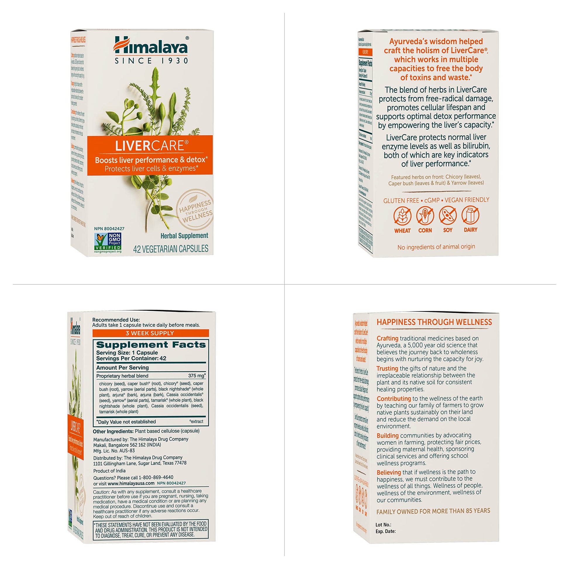 Himalaya LiverCare for Total Liver Support, Cleanse and Detox, Protects Cells & Enzymes HimalayaAu supplements