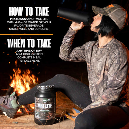 REDCON1 x Mossy Oak MRE Lite Whole Food Protein Powder, Chocolate Moose - Low Carb REDCON1US supplements