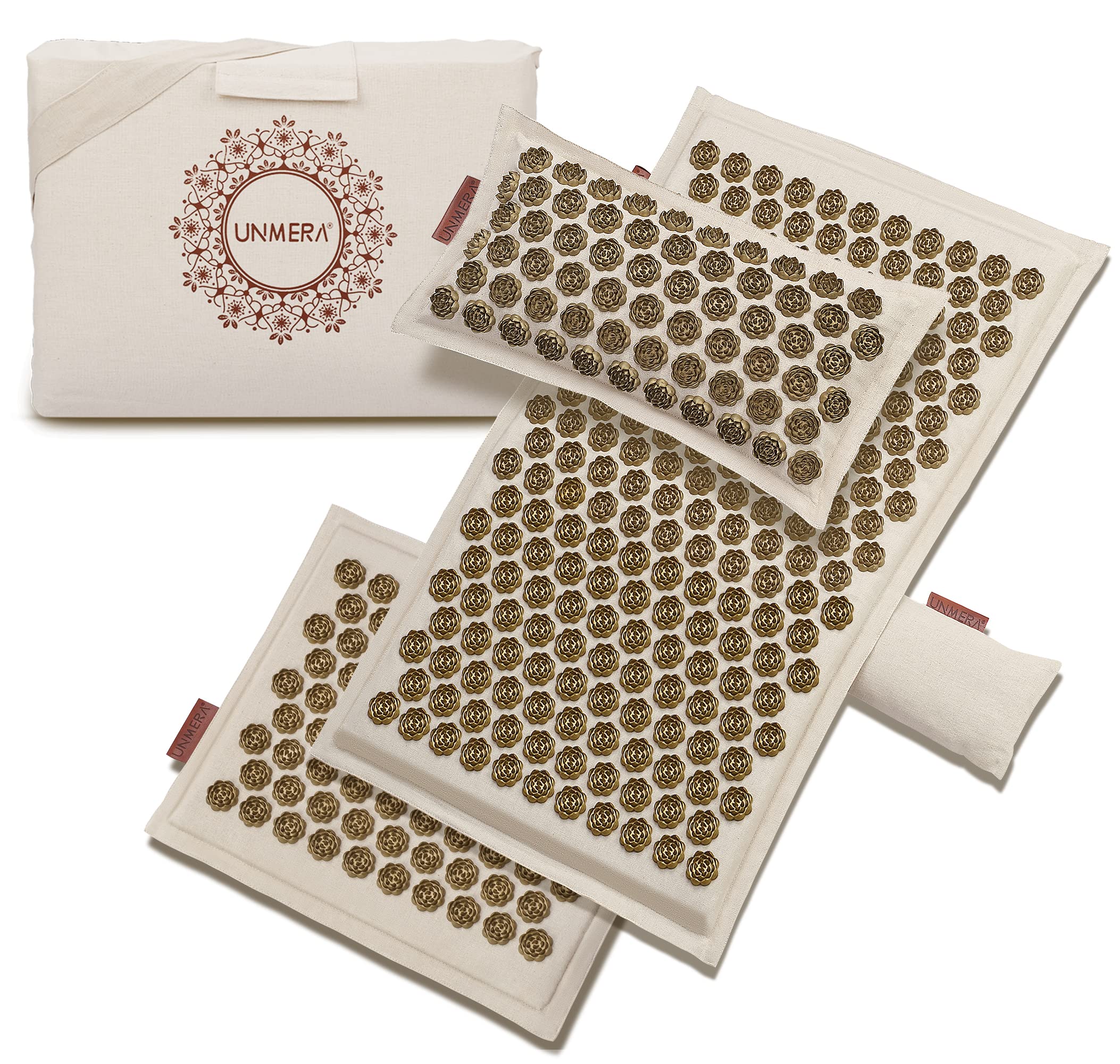UNMERA Acupressure Mat and Pillow Set,Natural Premium Linen & Coconut Fiber Filling UNMERAAu supplements