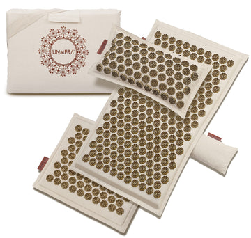UNMERA Acupressure Mat and Pillow Set,Natural Premium Linen & Coconut Fiber Filling UNMERAAu supplements