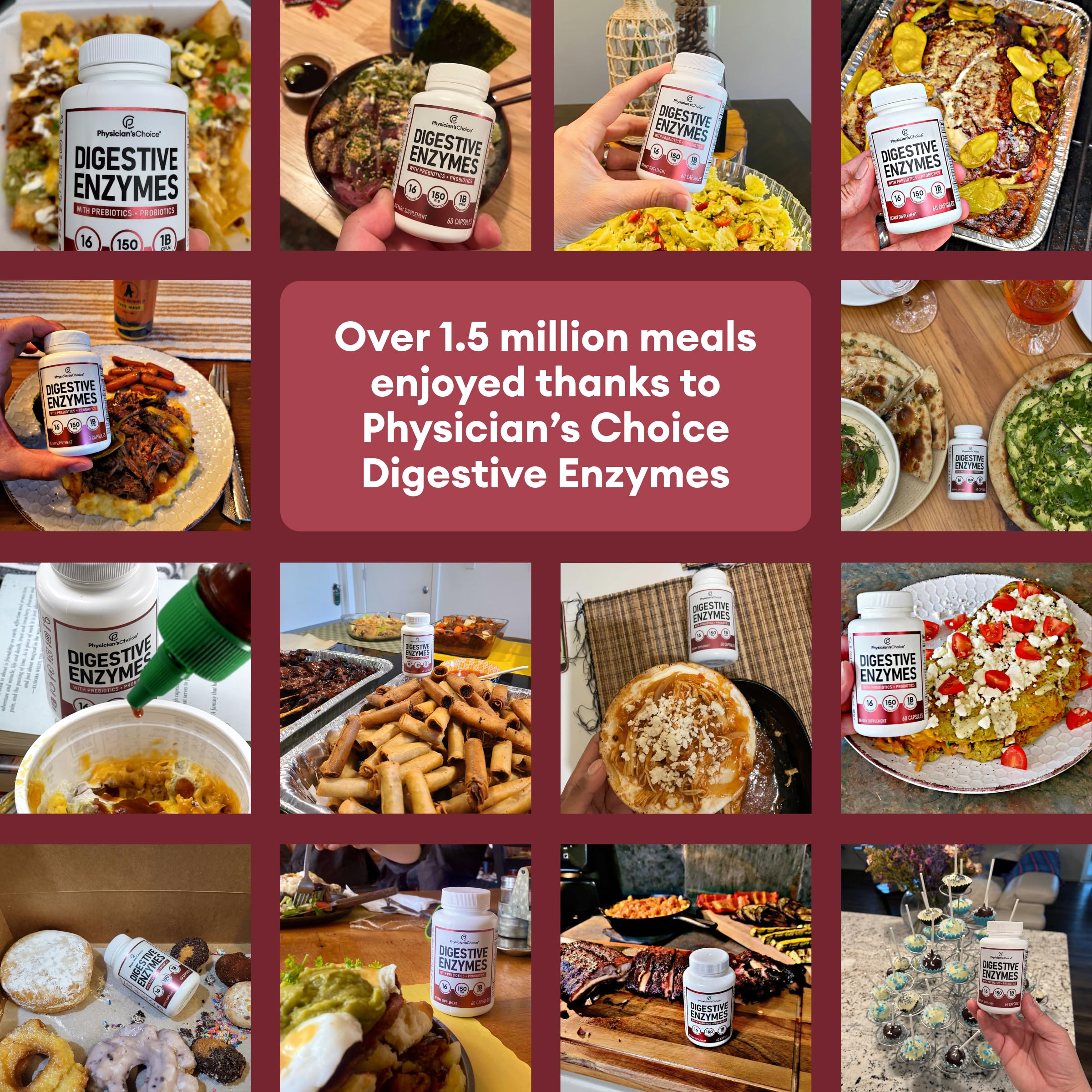Physician's CHOICE Digestive Enzymes - Multi Enzymes, Bromelain, Organic Prebiotics Physician's CHOICEAu supplements
