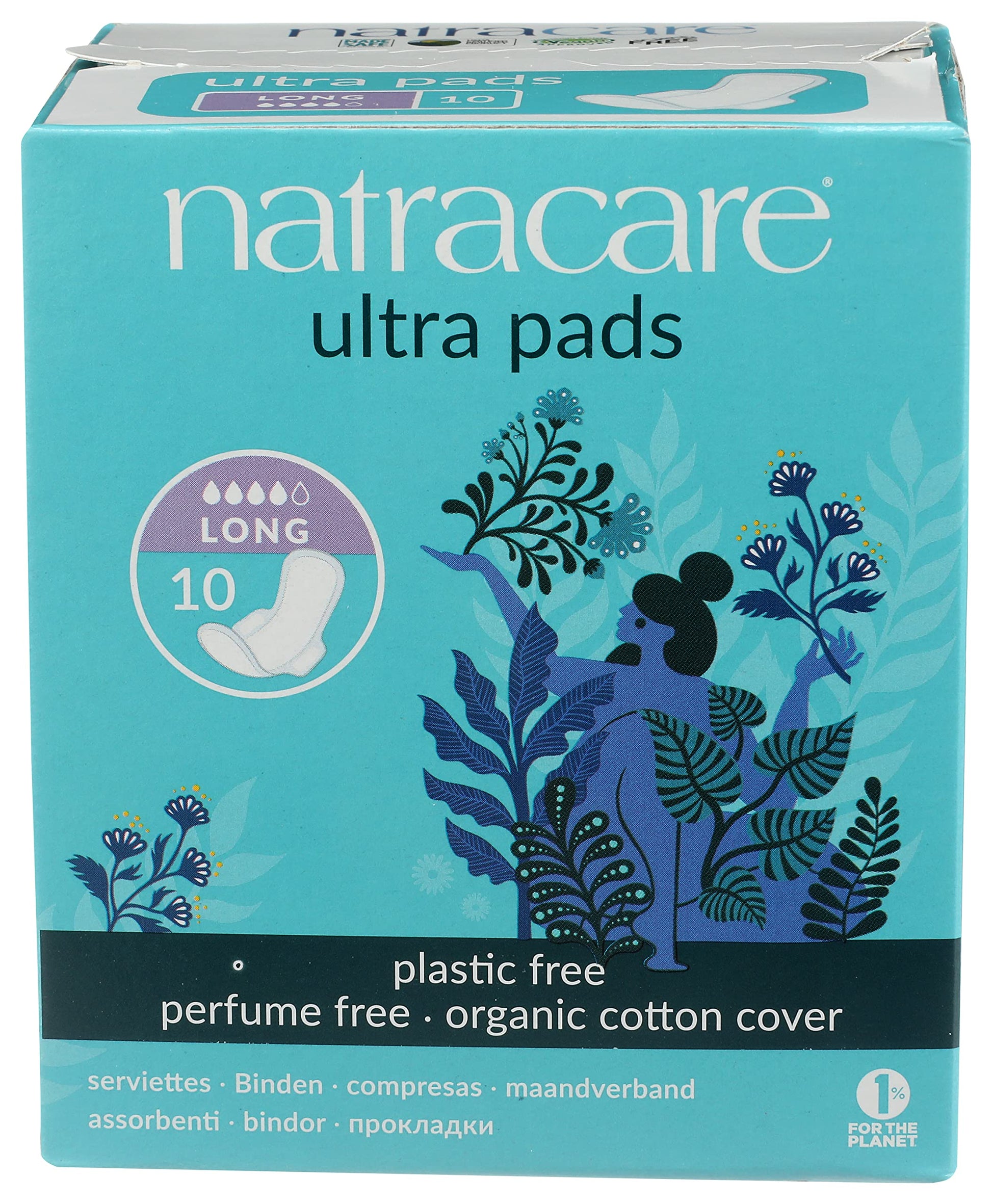 Natracare Slim Fitting Ultra Pads with Wings, Long, Made with Certified Organic Cotton NATRACAREAu supplements
