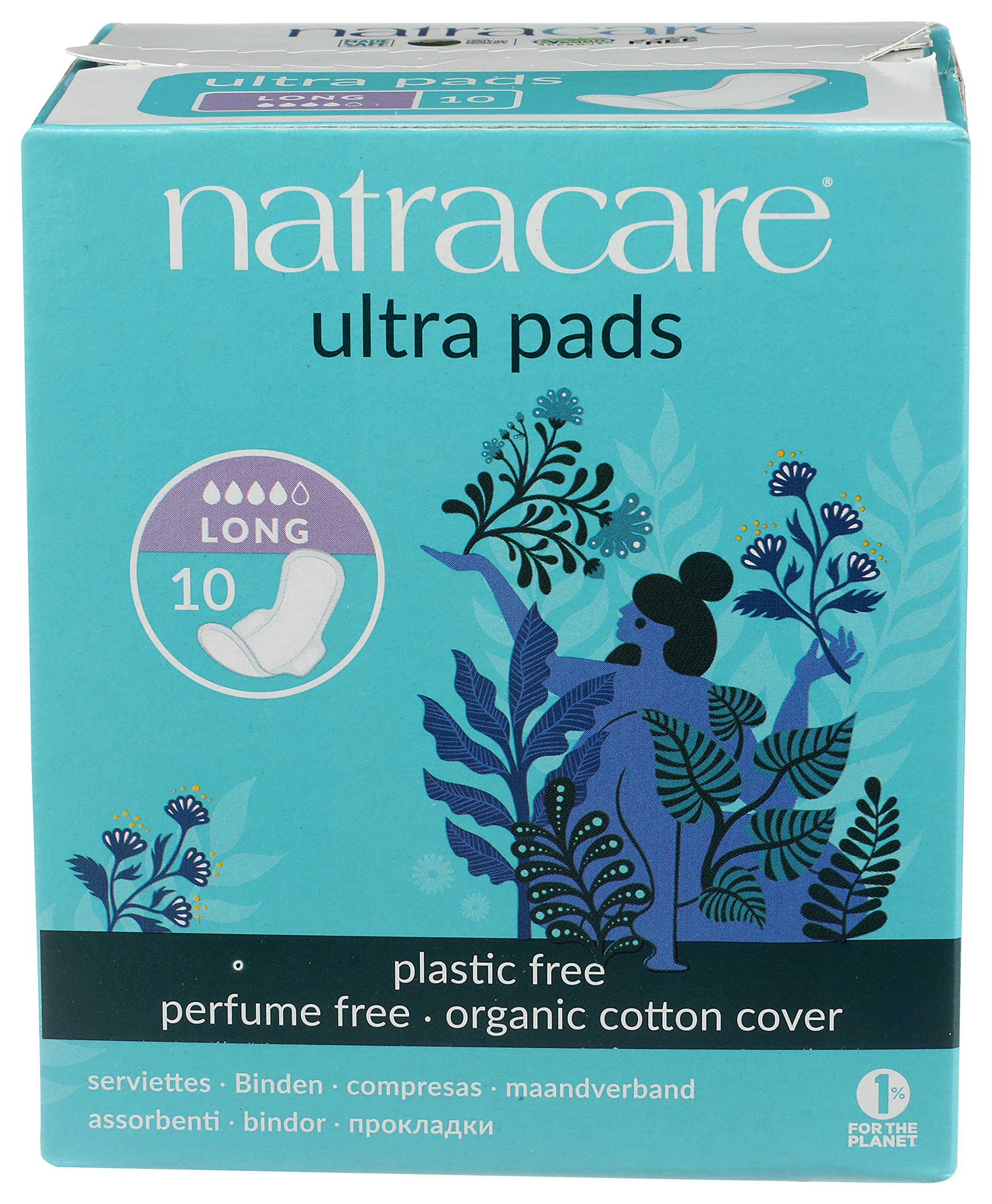 Natracare Slim Fitting Ultra Pads with Wings, Long, Made with Certified Organic Cotton NATRACAREAu supplements