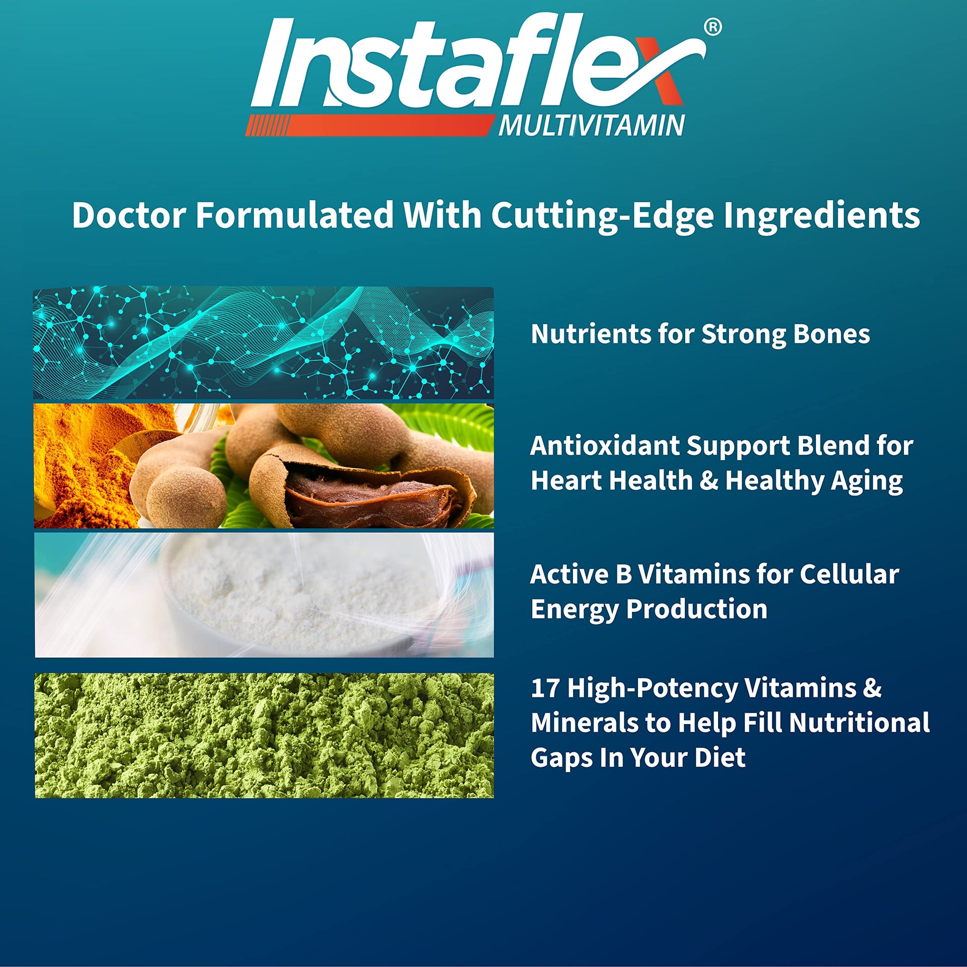 Instaflex Multivitamin - Joint Support Supplement, Supports Mobility and Bone Health, 90 Tablets InstaflexAu supplements